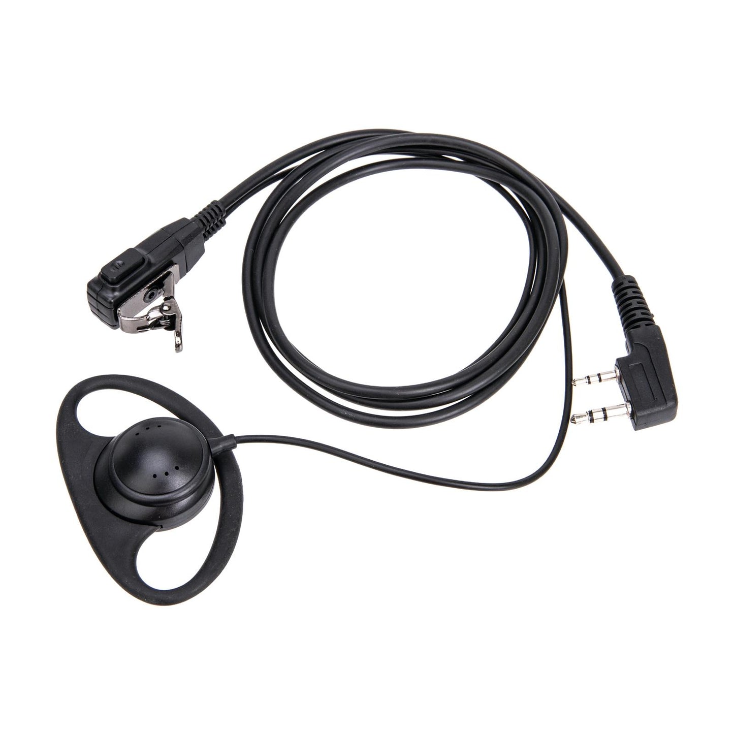 Walkie Talkie Earpiece PTT with Mic Headset 2 Pin for UV5RA Th-F6 Uvb5