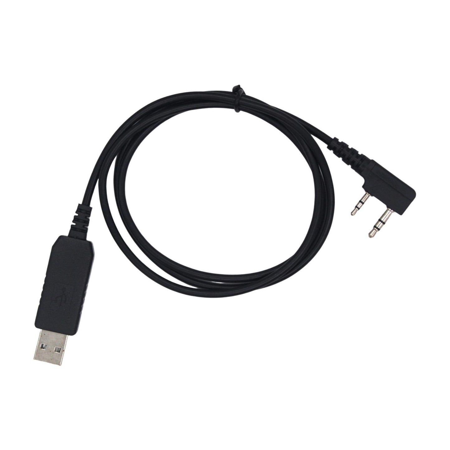 Compact USB Programming Cable Plug and Play Black for UV-5R UV-82HP UV-5x3