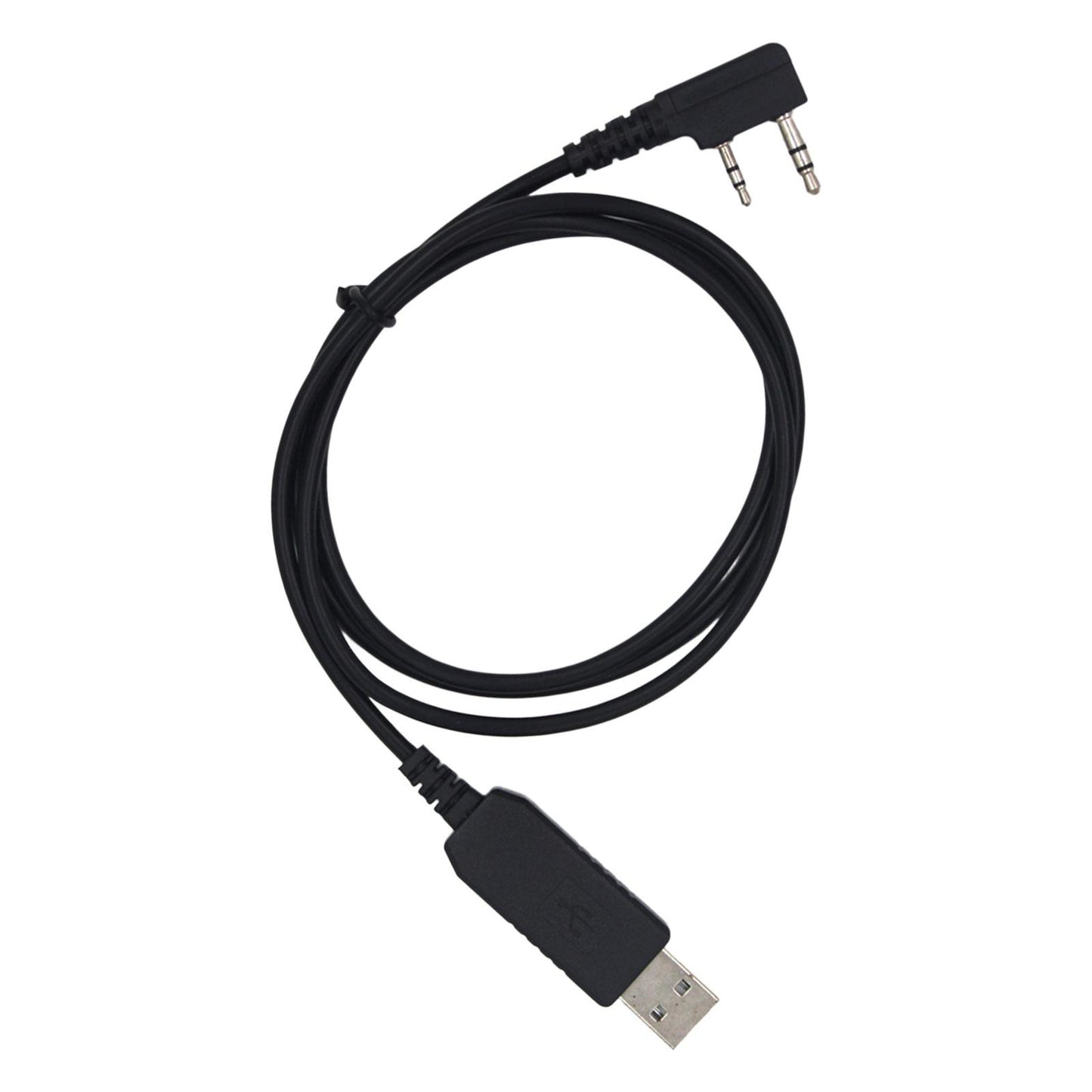 Compact USB Programming Cable Plug and Play Black for UV-5R UV-82HP UV-5x3