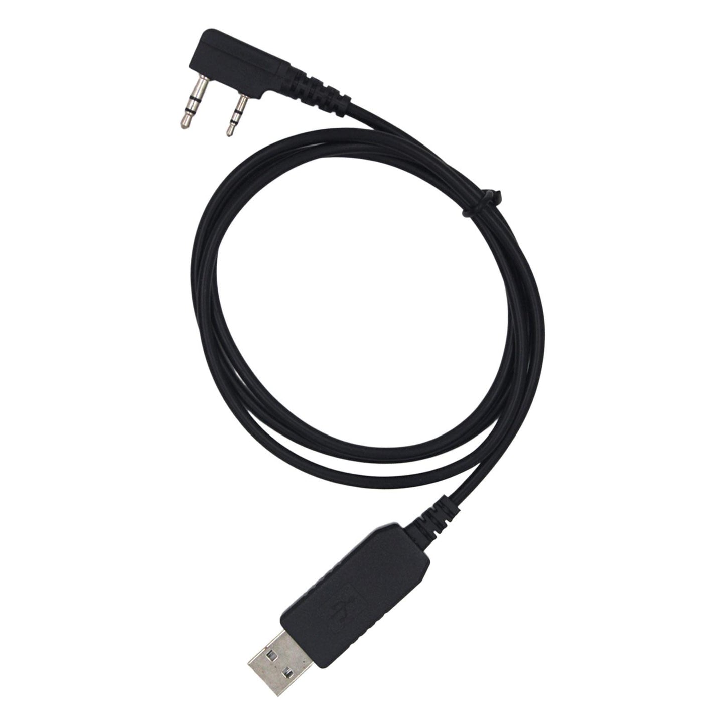 Compact USB Programming Cable Plug and Play Black for UV-5R UV-82HP UV-5x3