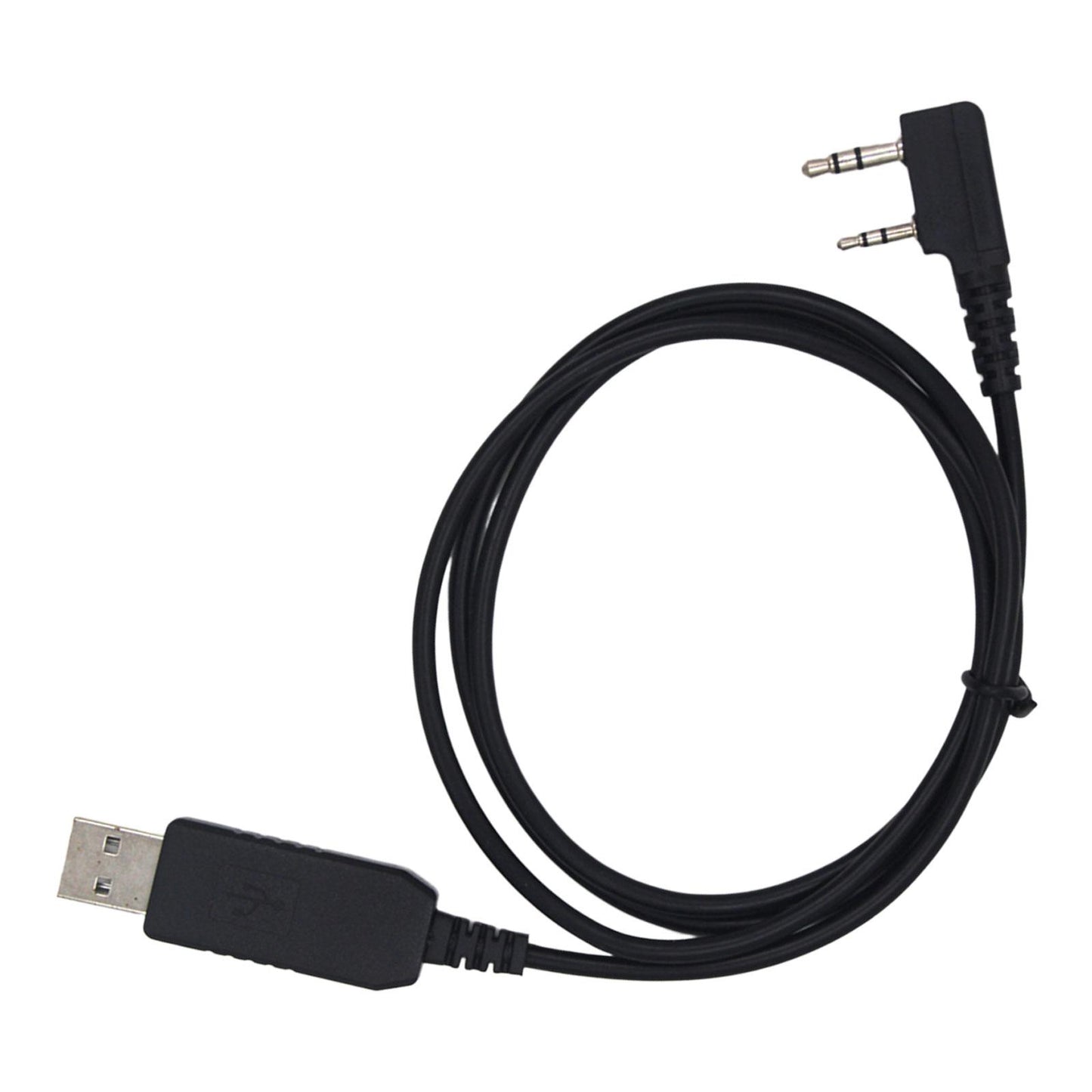 Compact USB Programming Cable Plug and Play Black for UV-5R UV-82HP UV-5x3