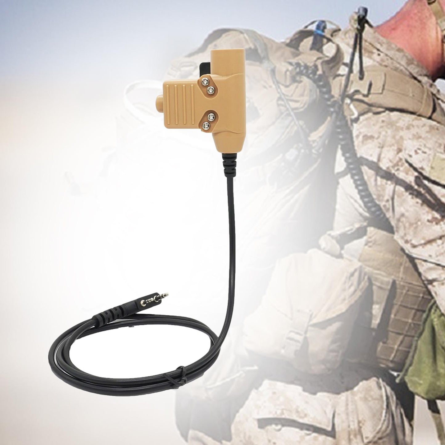 Walkie Talkie Radio Headset Adapter U94 PTT with Clip for Th-K2A UV5RA