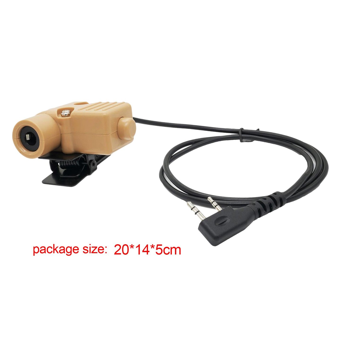 Walkie Talkie Radio Headset Adapter U94 PTT with Clip for Th-K2A UV5RA