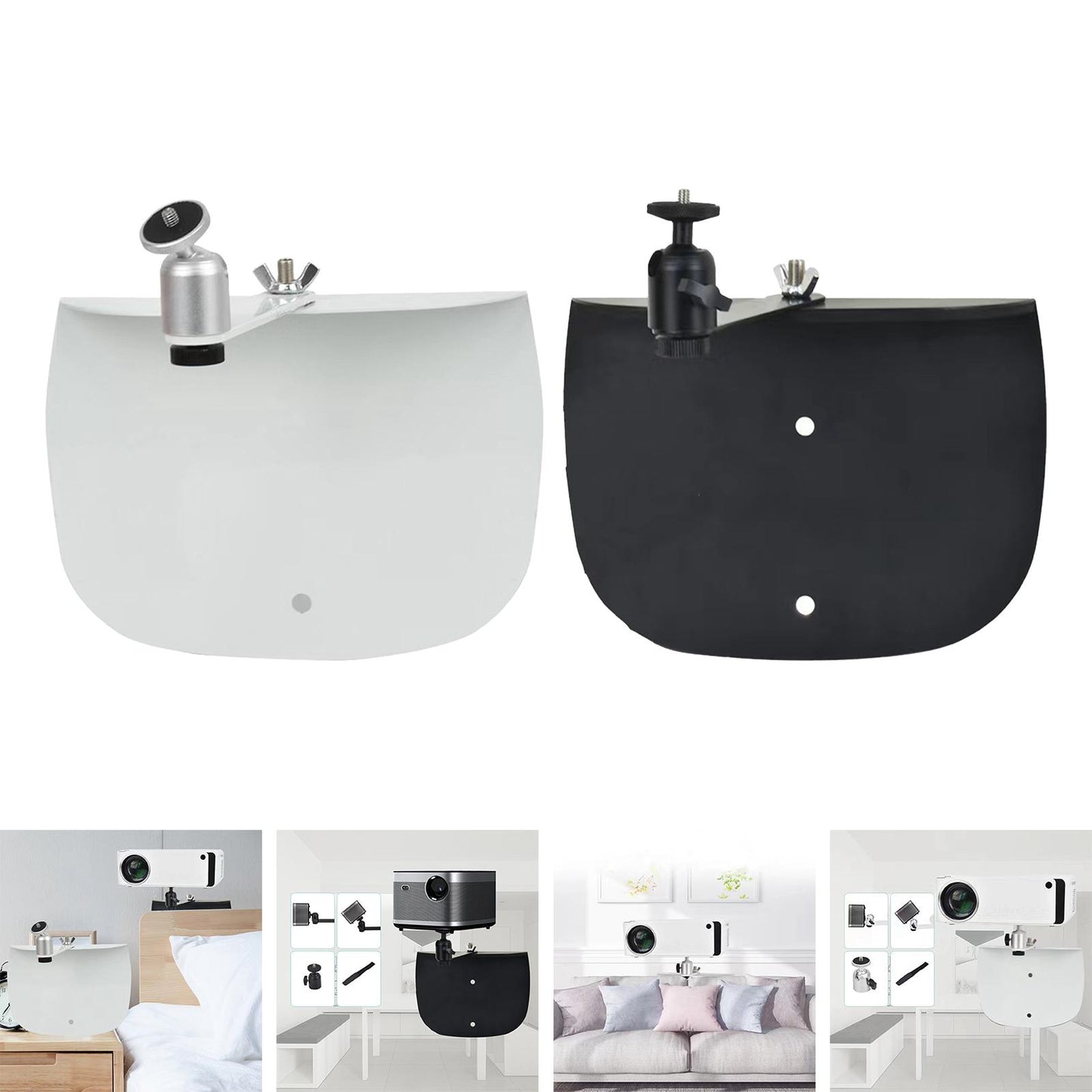 Retractable Projector Bracket Accessories Multifunction for Office Sofa Bed White
