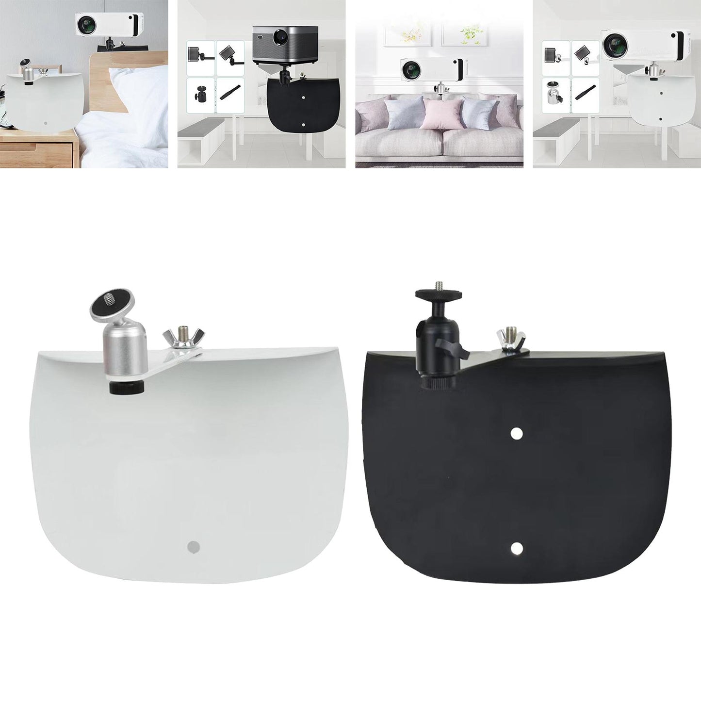 Retractable Projector Bracket Accessories Multifunction for Office Sofa Bed White