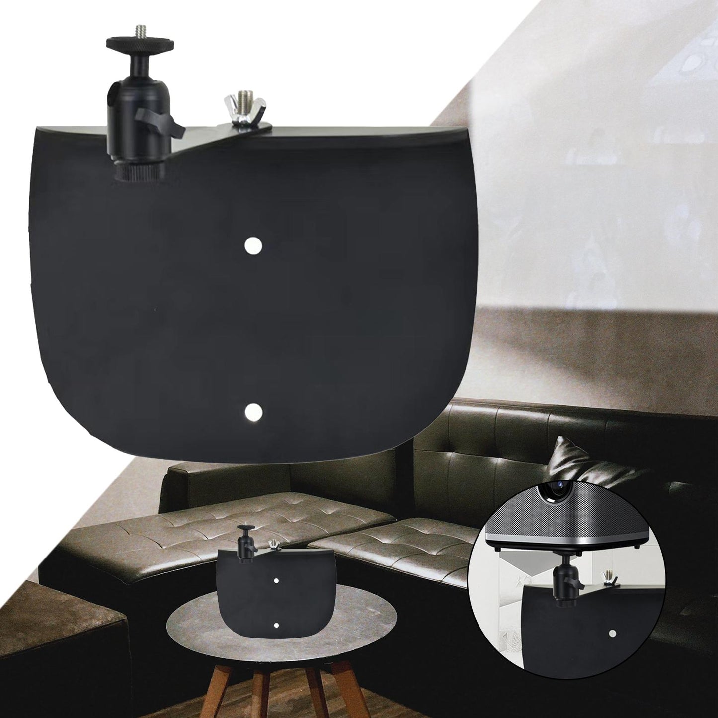 Retractable Projector Bracket Accessories Multifunction for Office Sofa Bed Black