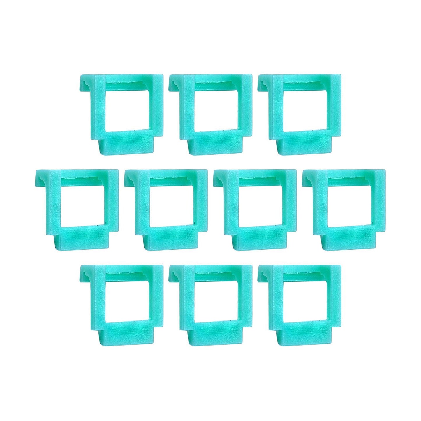 10 Pieces Pci-E Riser Card Retainer Computer Components PCIe Fixing Buckle Light Blue