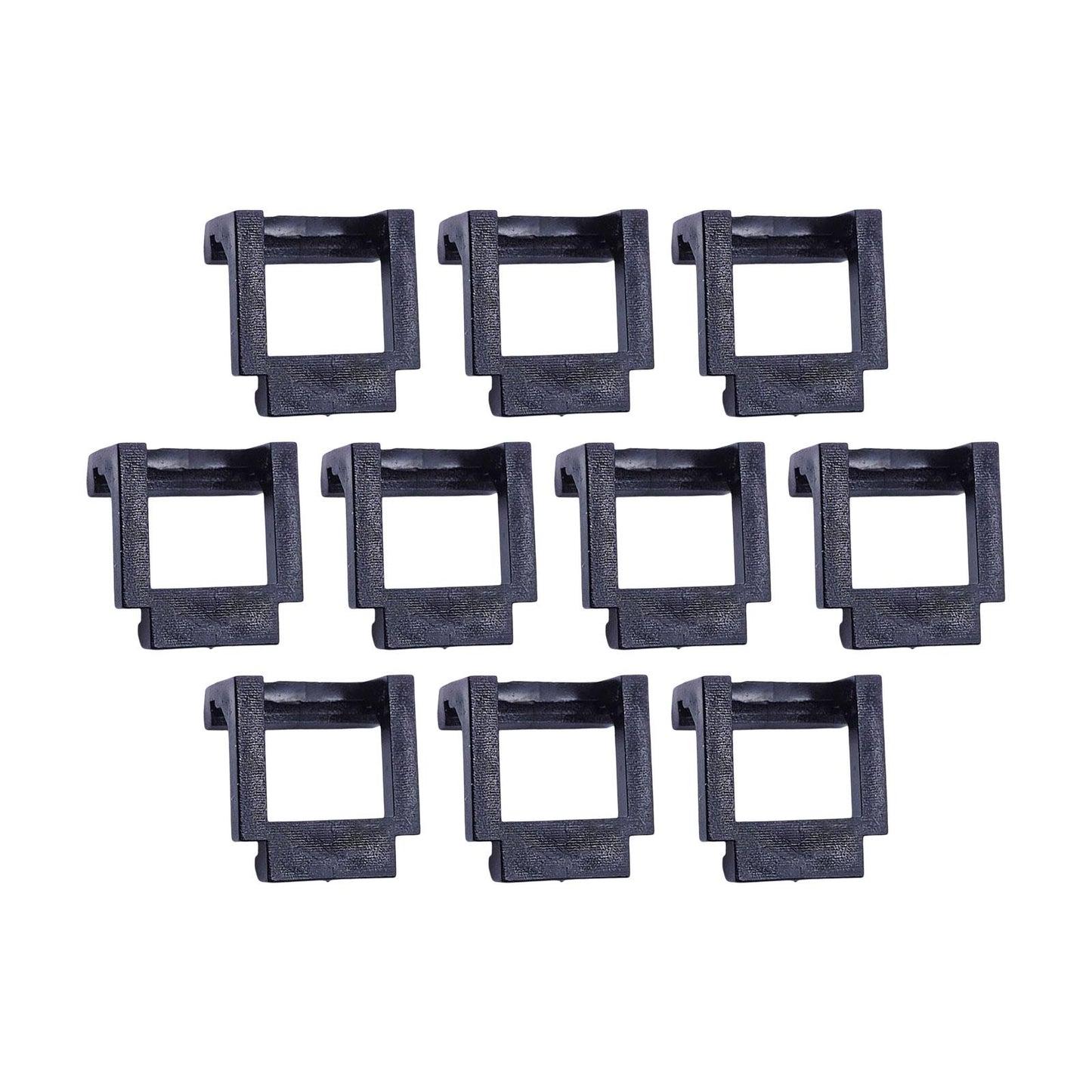 10 Pieces Pci-E Riser Card Retainer Computer Components PCIe Fixing Buckle Black