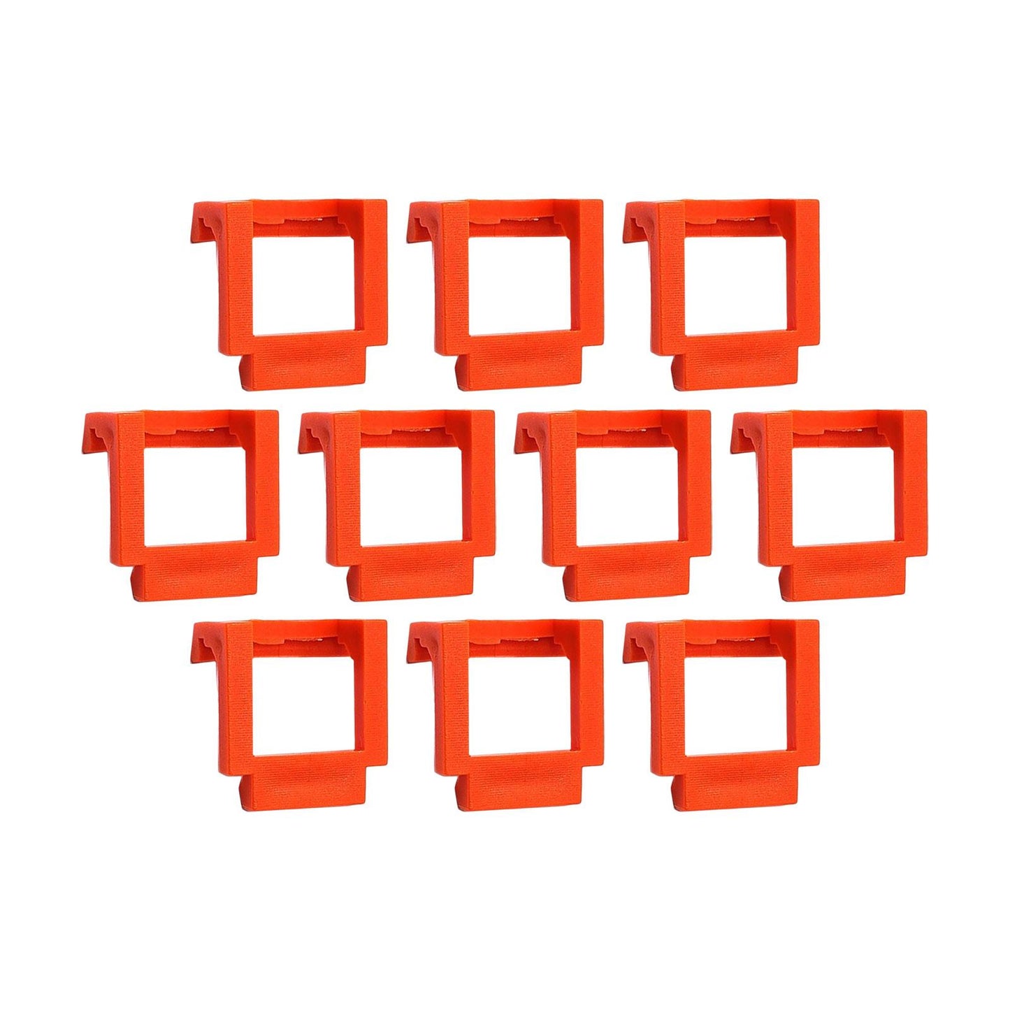 10 Pieces Pci-E Riser Card Retainer Computer Components PCIe Fixing Buckle Orange