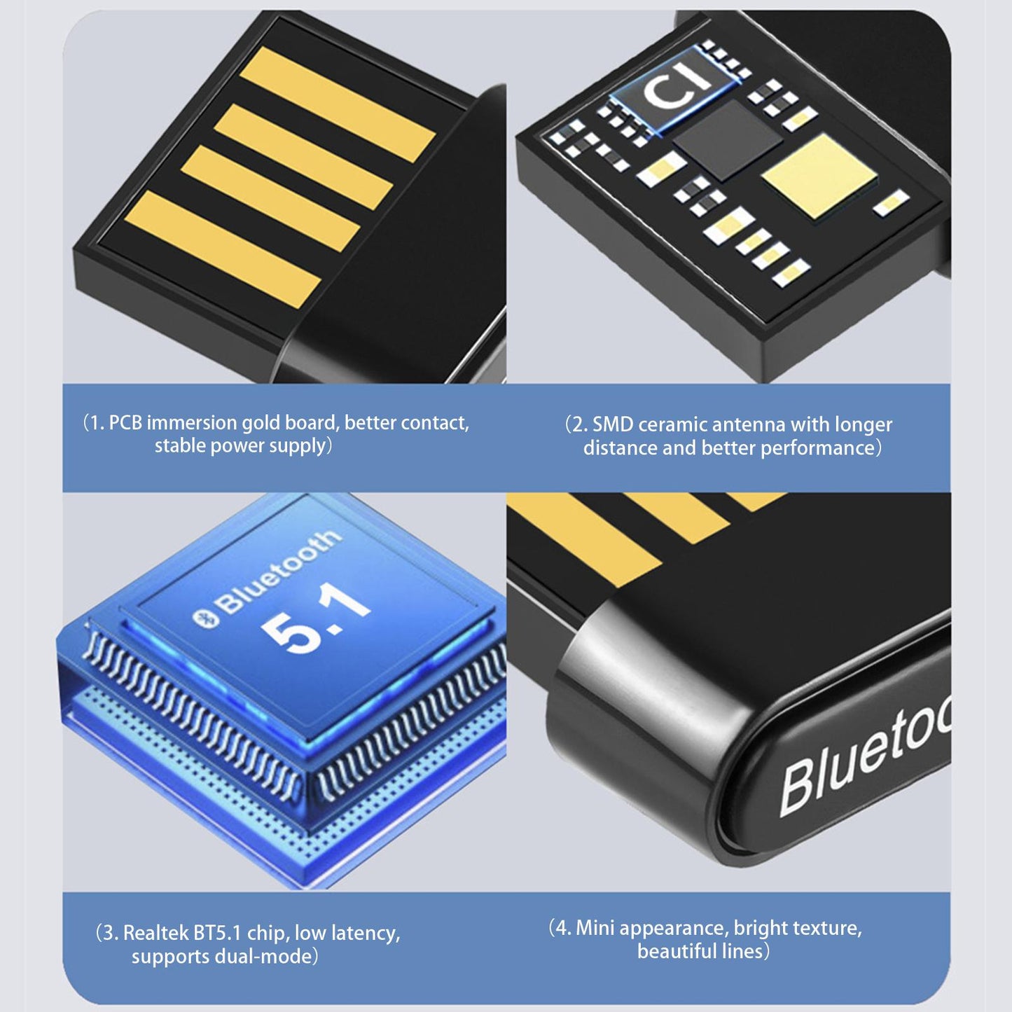 V5.1 USB Adapter Portable for Home Stereo System Keyboards for Android Phone