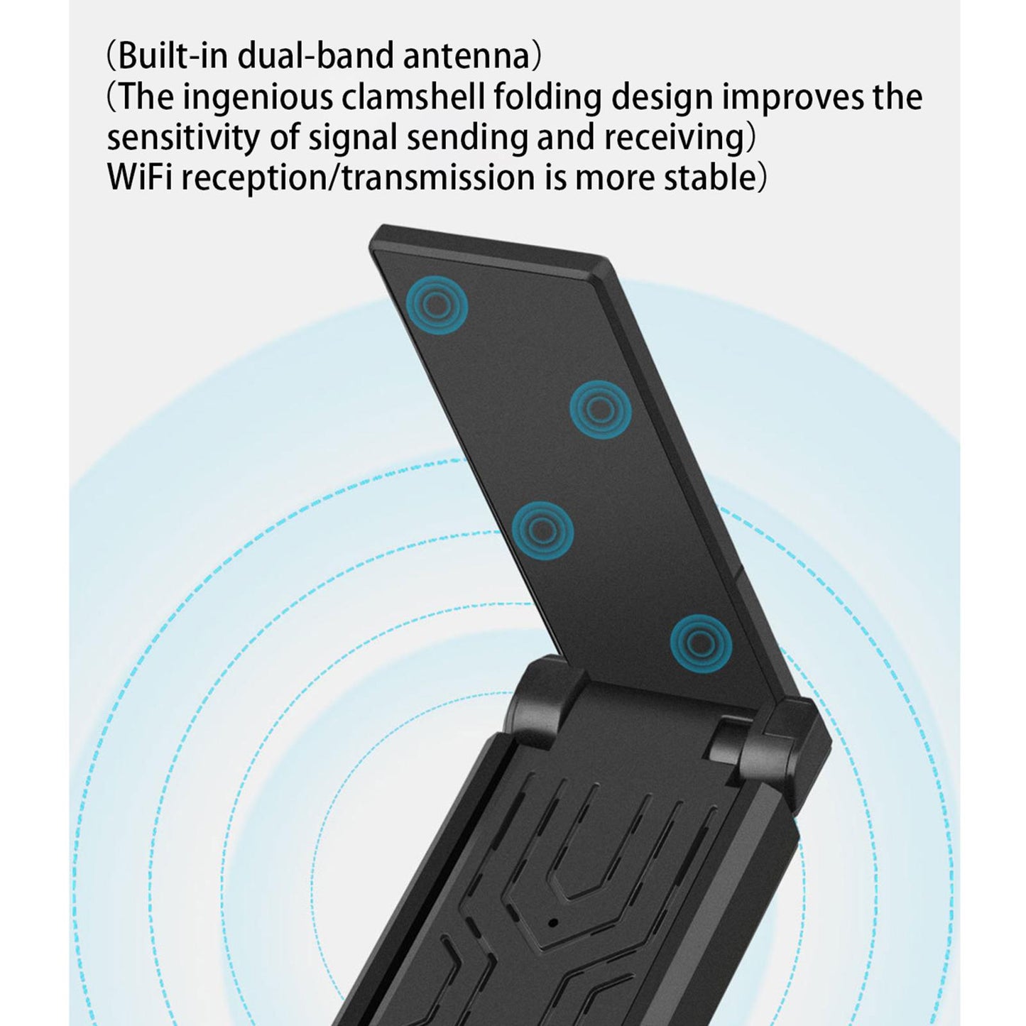USB WiFi Adapter Dual Band Antenna 5GHz 2.4GHz for Windows XP for Vista