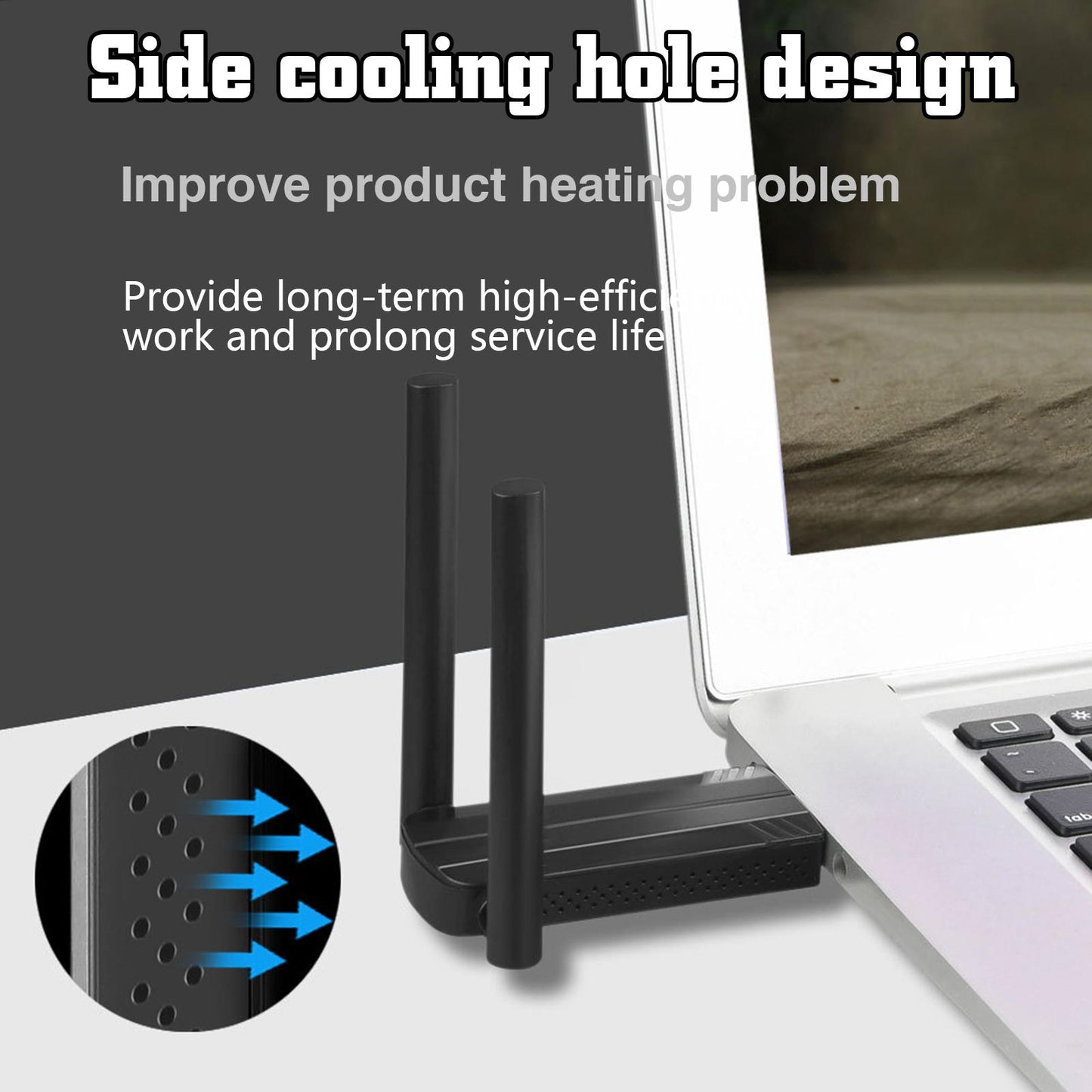 Wireless USB WiFi Adapter WiFi Dongle 802.11AC Portable for Desktop PC Drive Free