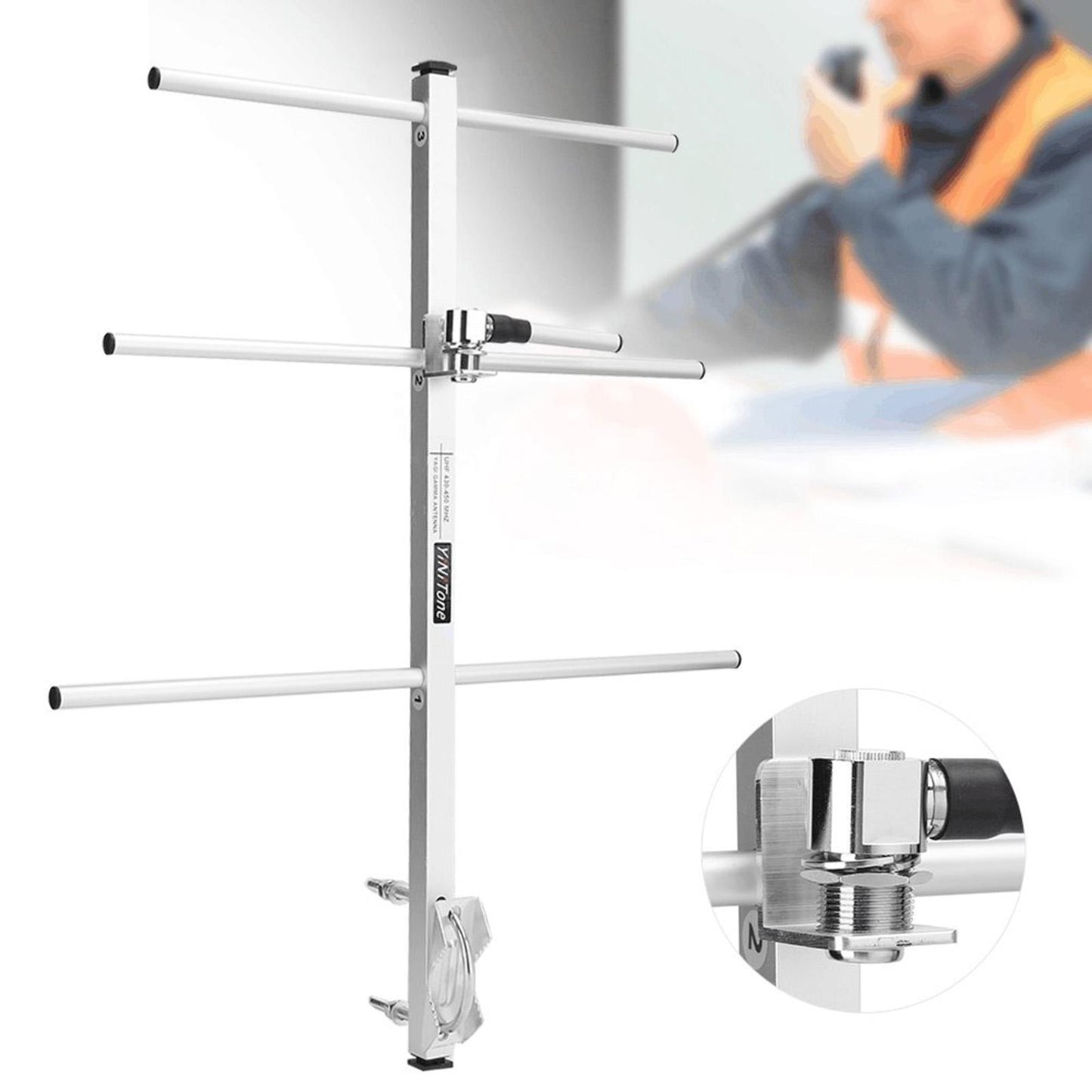 Yagi Antenna High GAIN UHF 430-450MHz 7 Dbd Outdoor GMRS Antenna for BF-888S