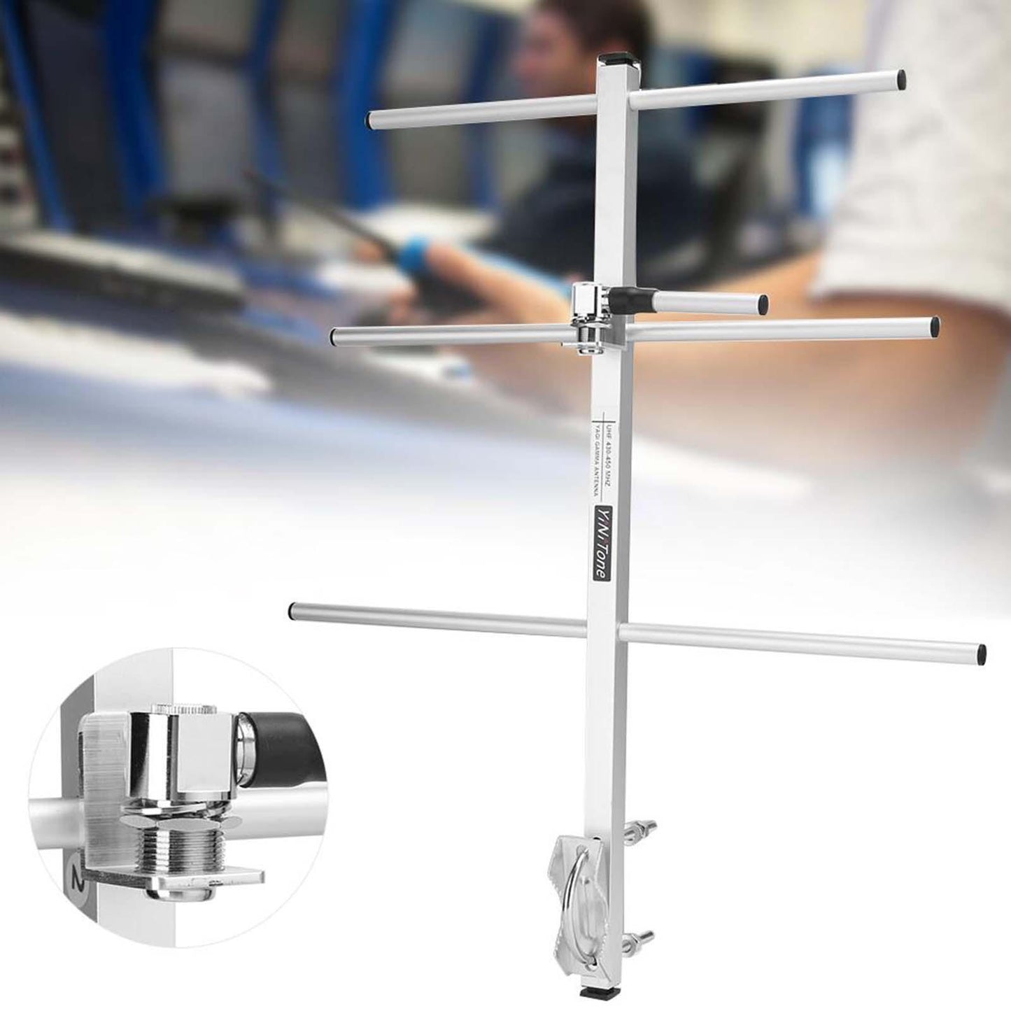 Yagi Antenna High GAIN UHF 430-450MHz 7 Dbd Outdoor GMRS Antenna for BF-888S