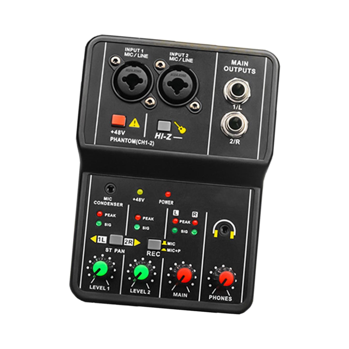 USB Audio Interface 16Bit/49 KHz Audio Mixer Console Interface for Recording