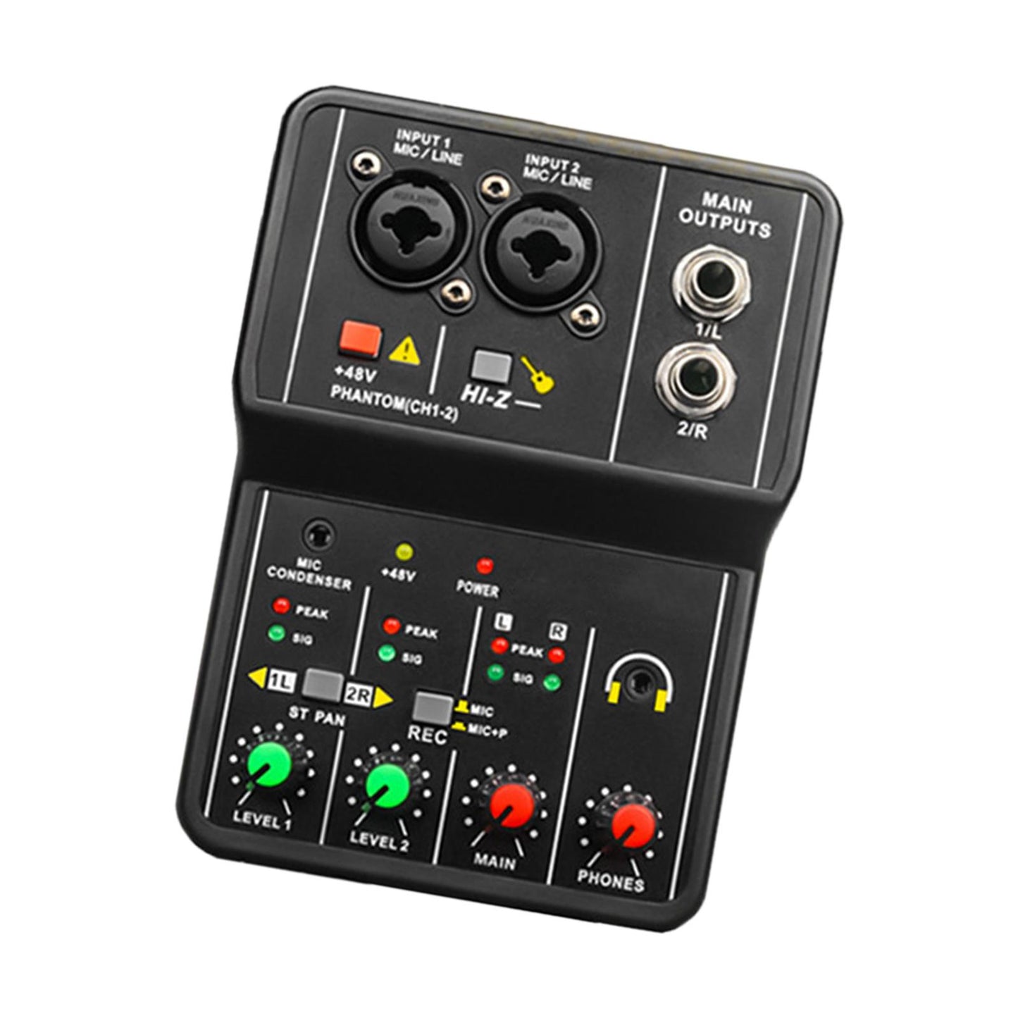 USB Audio Interface 16Bit/49 KHz Audio Mixer Console Interface for Recording