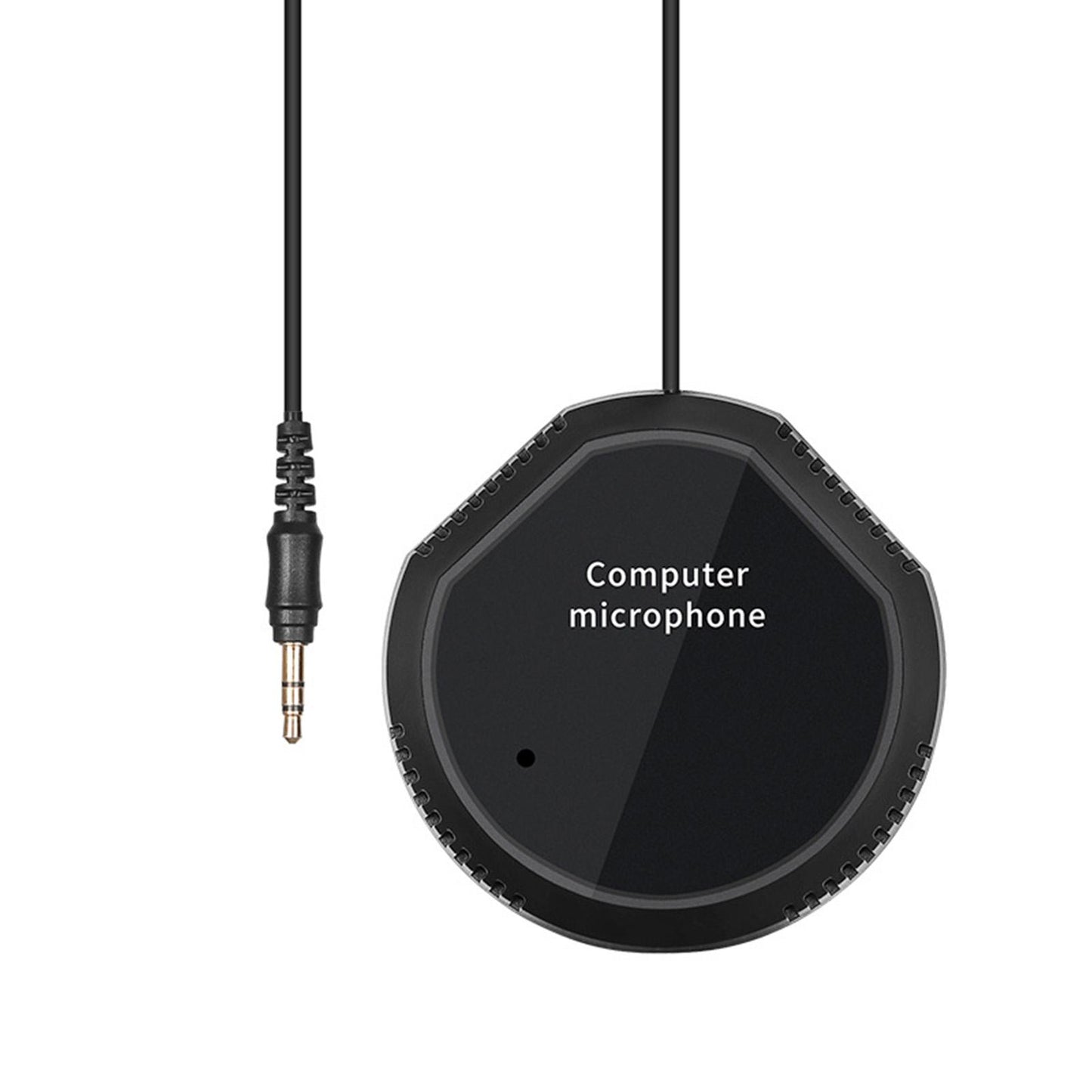 Conference Microphone 3.5mm Plug and Play Compact Condenser Mic for Chatting