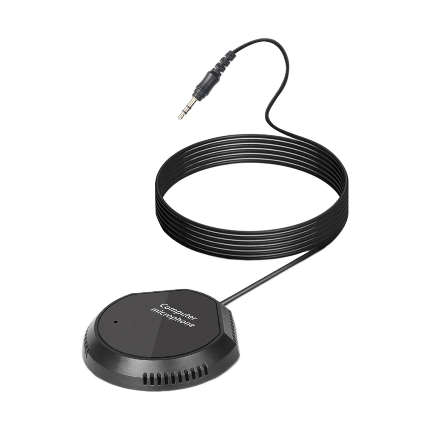 Conference Microphone 3.5mm Plug and Play Compact Condenser Mic for Chatting