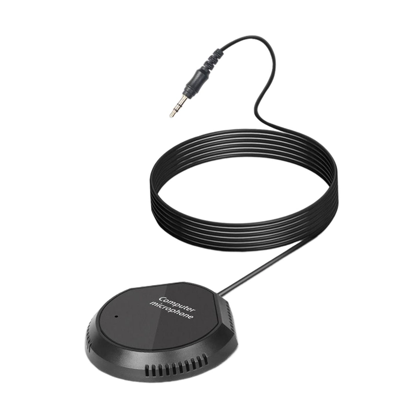 Conference Microphone 3.5mm Plug and Play Compact Condenser Mic for Chatting