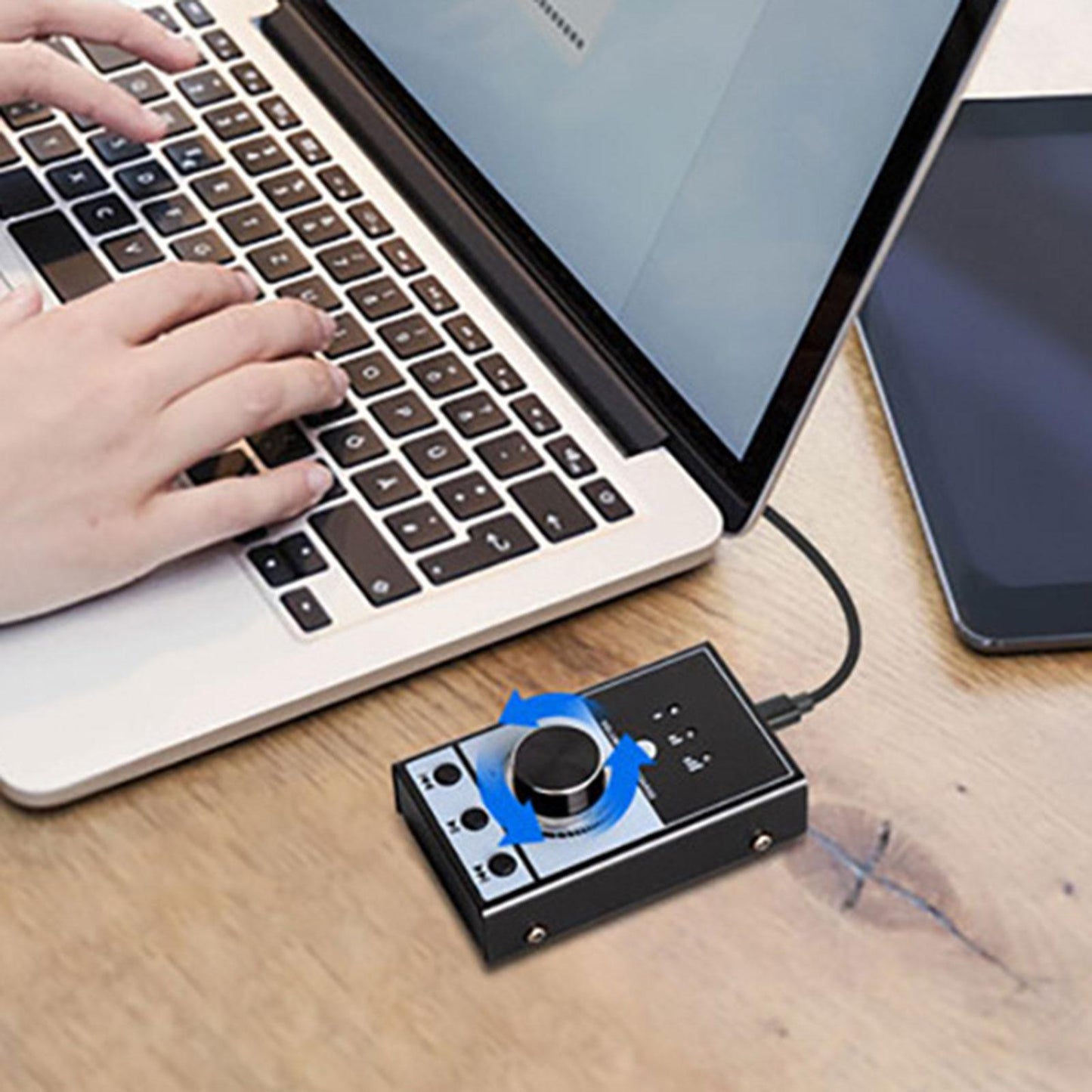 Multimedia Controller Knob USB Volume Control Knob for Win7/8/10 PC Computer