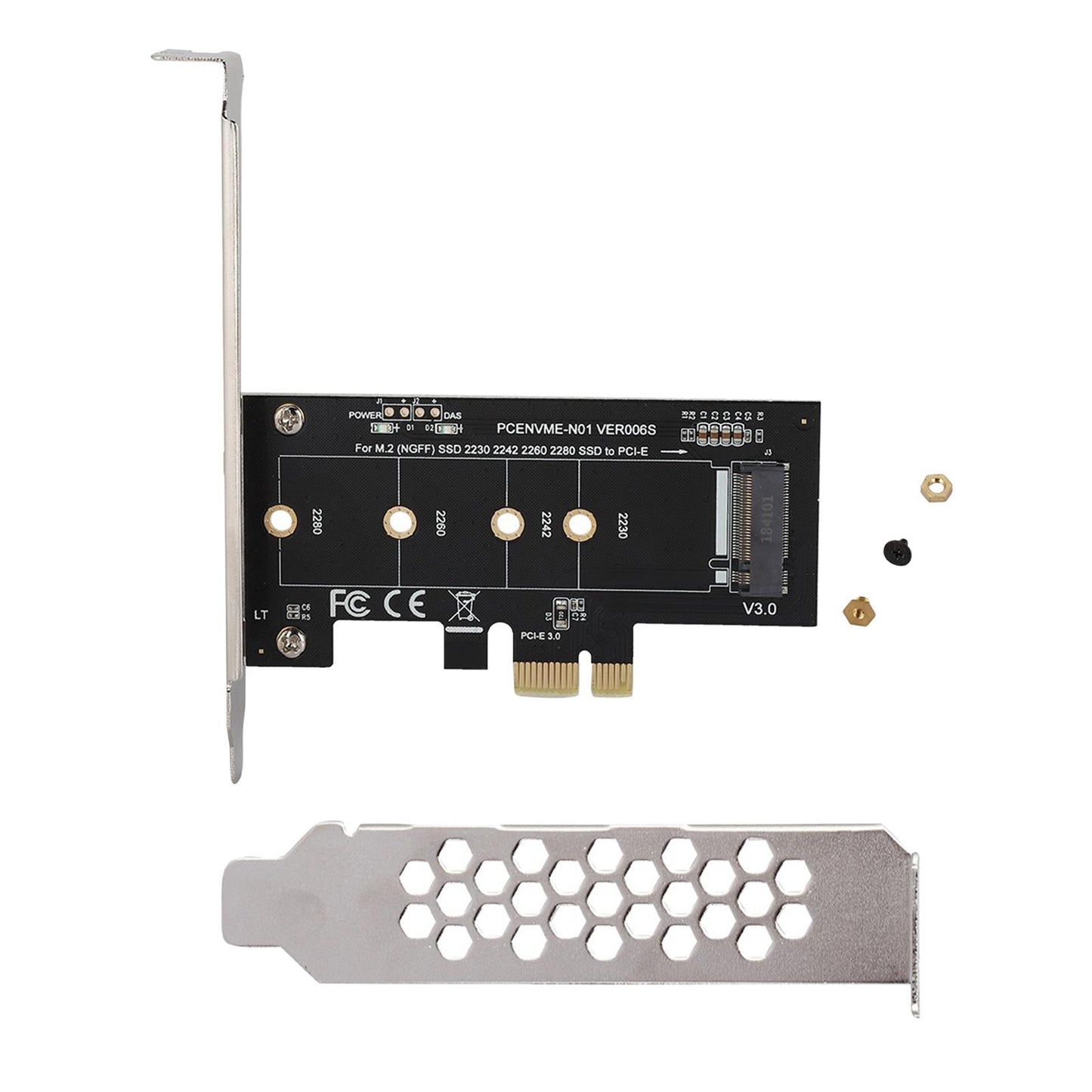 M.2 NVMe to Pci-e 3.0 x1 Expansion Card Adapter Card for PM970 980 981 PM951