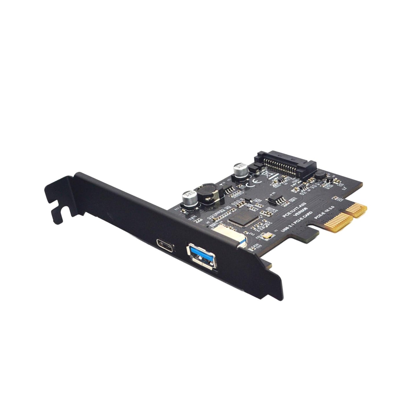 Pci-e to USB 3.1 Gen2 10 Gbps Type C Expansion Card for Computer PC 1X
