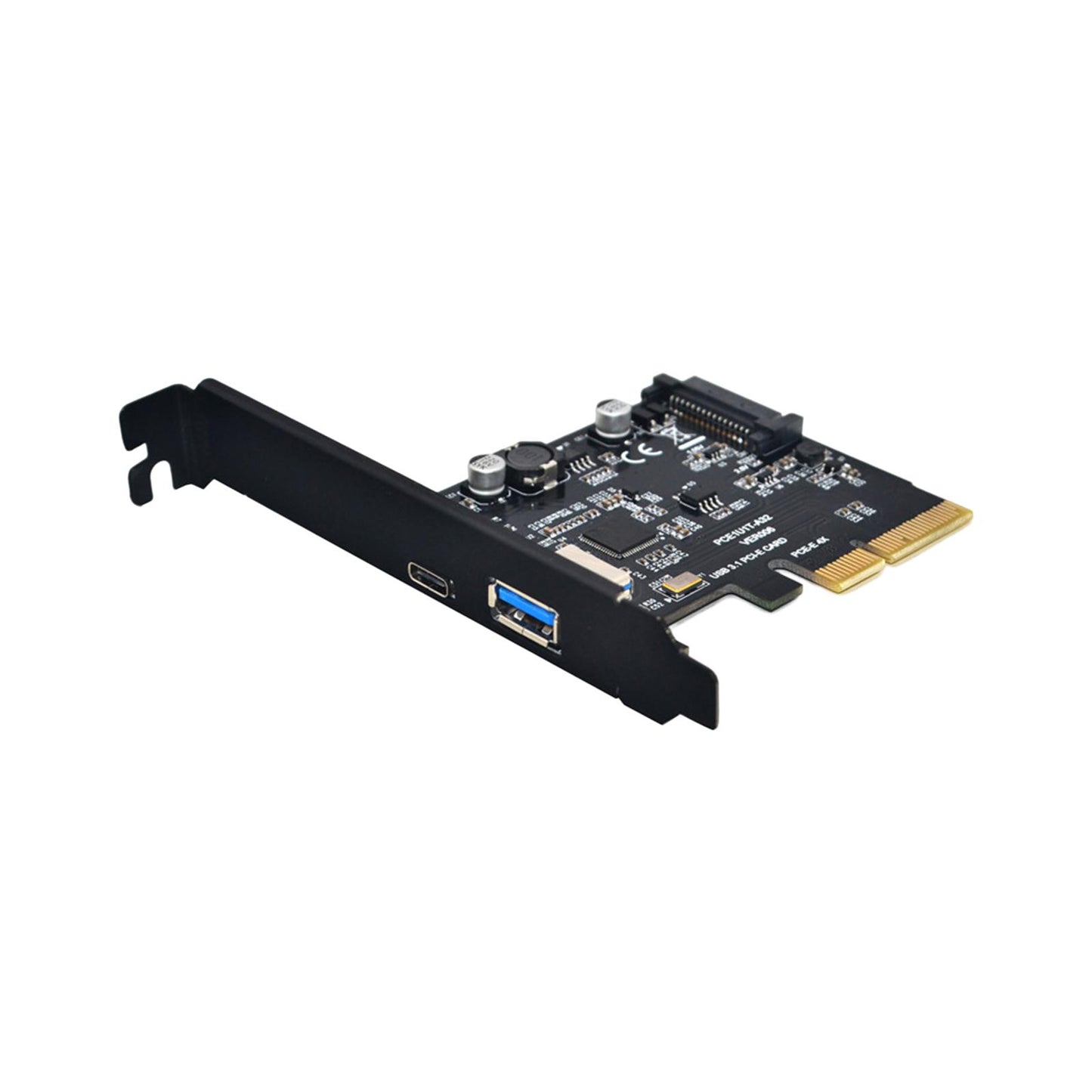 Pci-e to USB 3.1 Gen2 10 Gbps Type C Expansion Card for Computer PC 4X