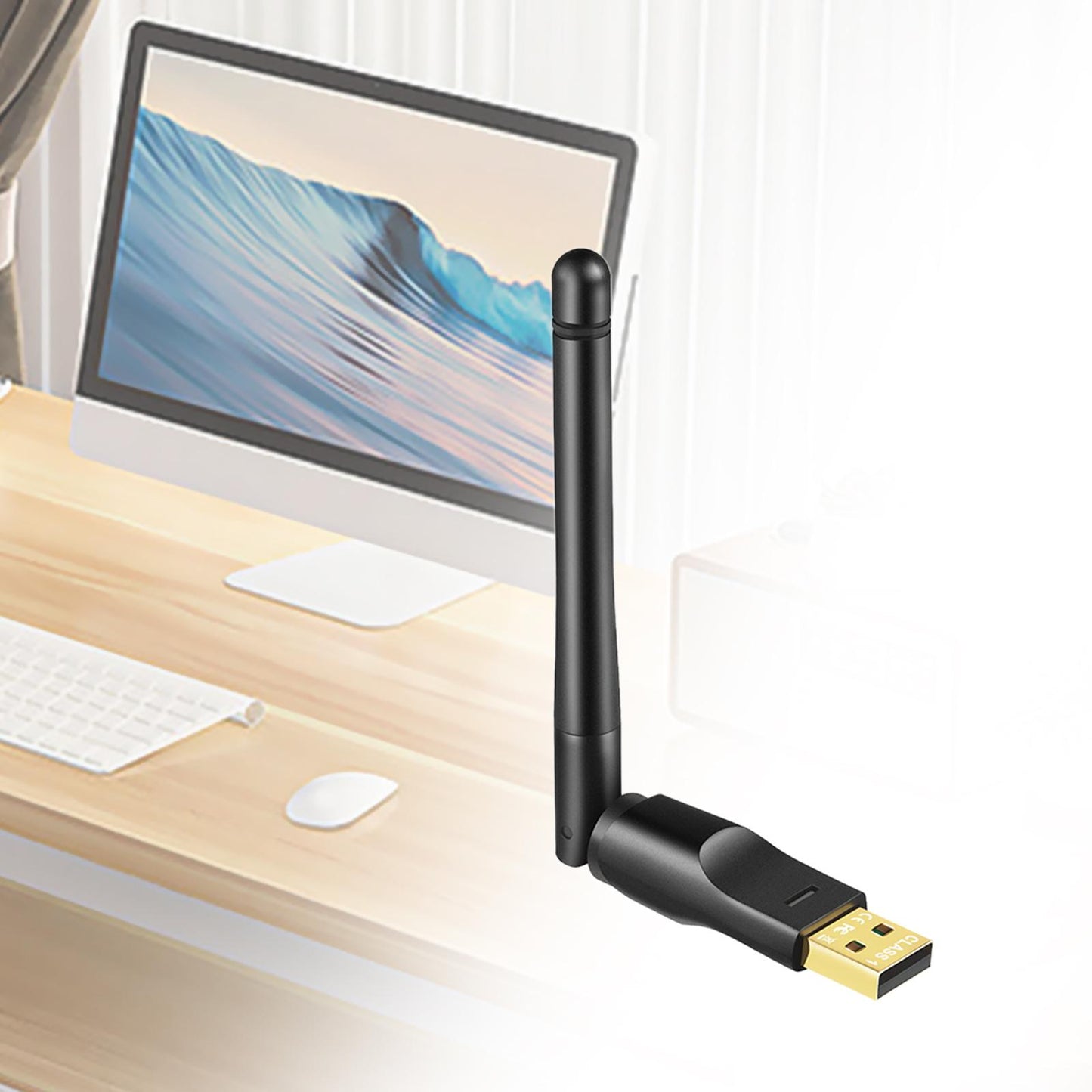 V5.1 USB Adapter Drive Free Adapter for Windows 7/8.1/10/11 Keyboard Desktop