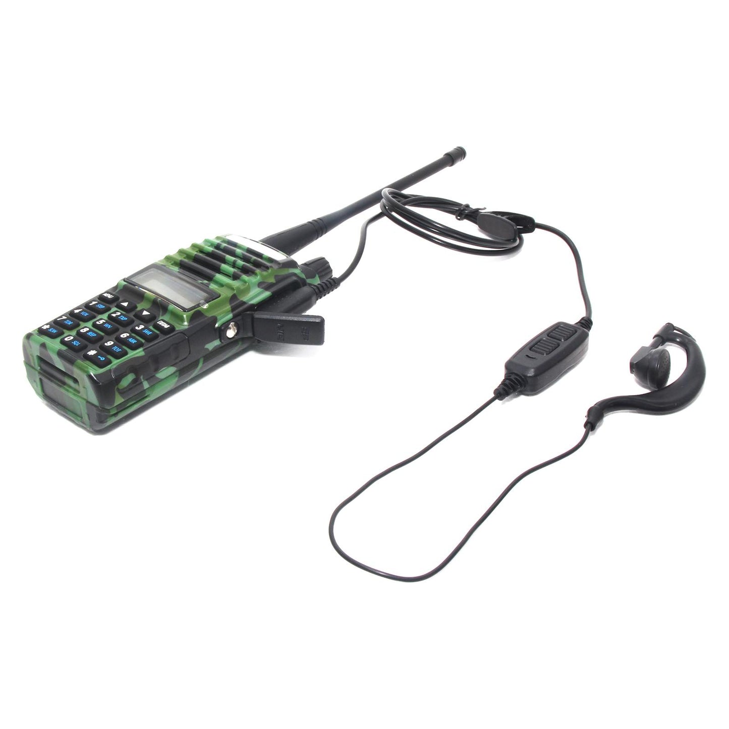 Dual PTT Switch Earpiece Earphone with Mic Portable for UV-82 UV-82HP GT-5TP