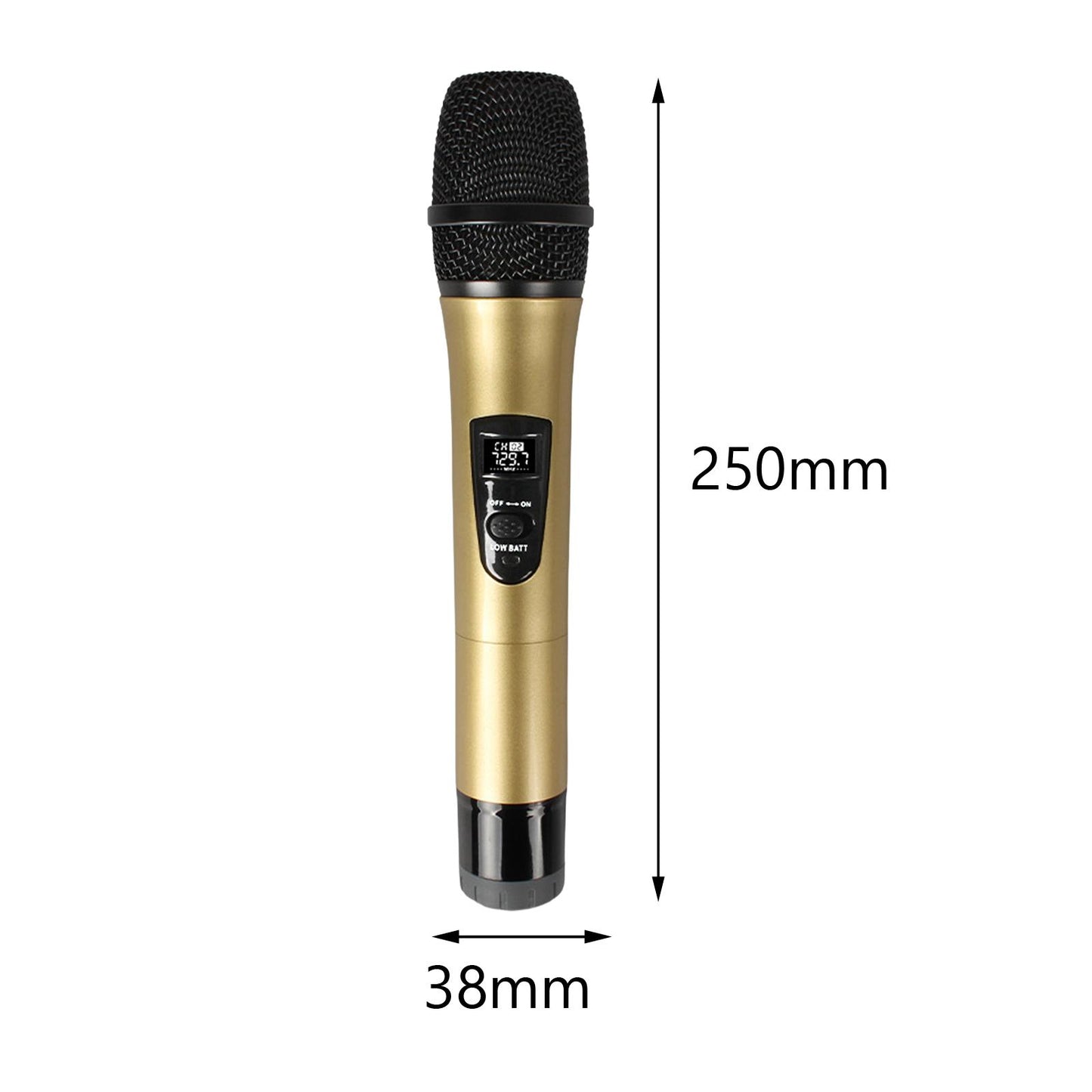microphone Cordless Mic Set Durable Stable Performance Auto Connect Dual Mic Aureate