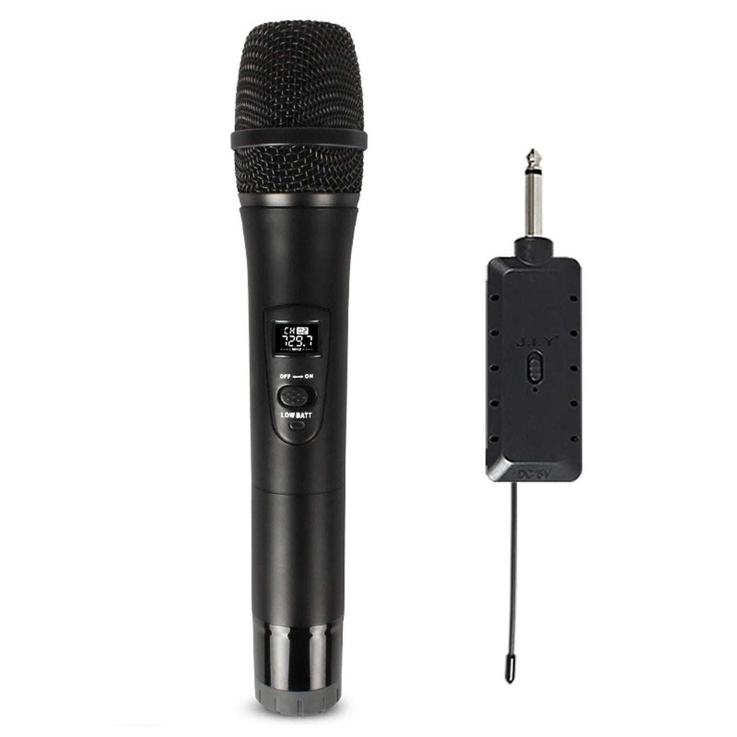 microphone Cordless Mic Set Durable Stable Performance Auto Connect Single Mic Black