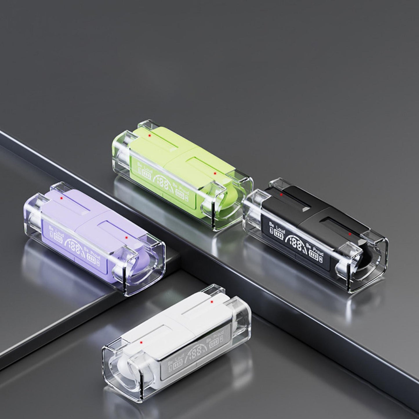 Wireless Earbuds Noise Cancelling V5.3 Headphones for White