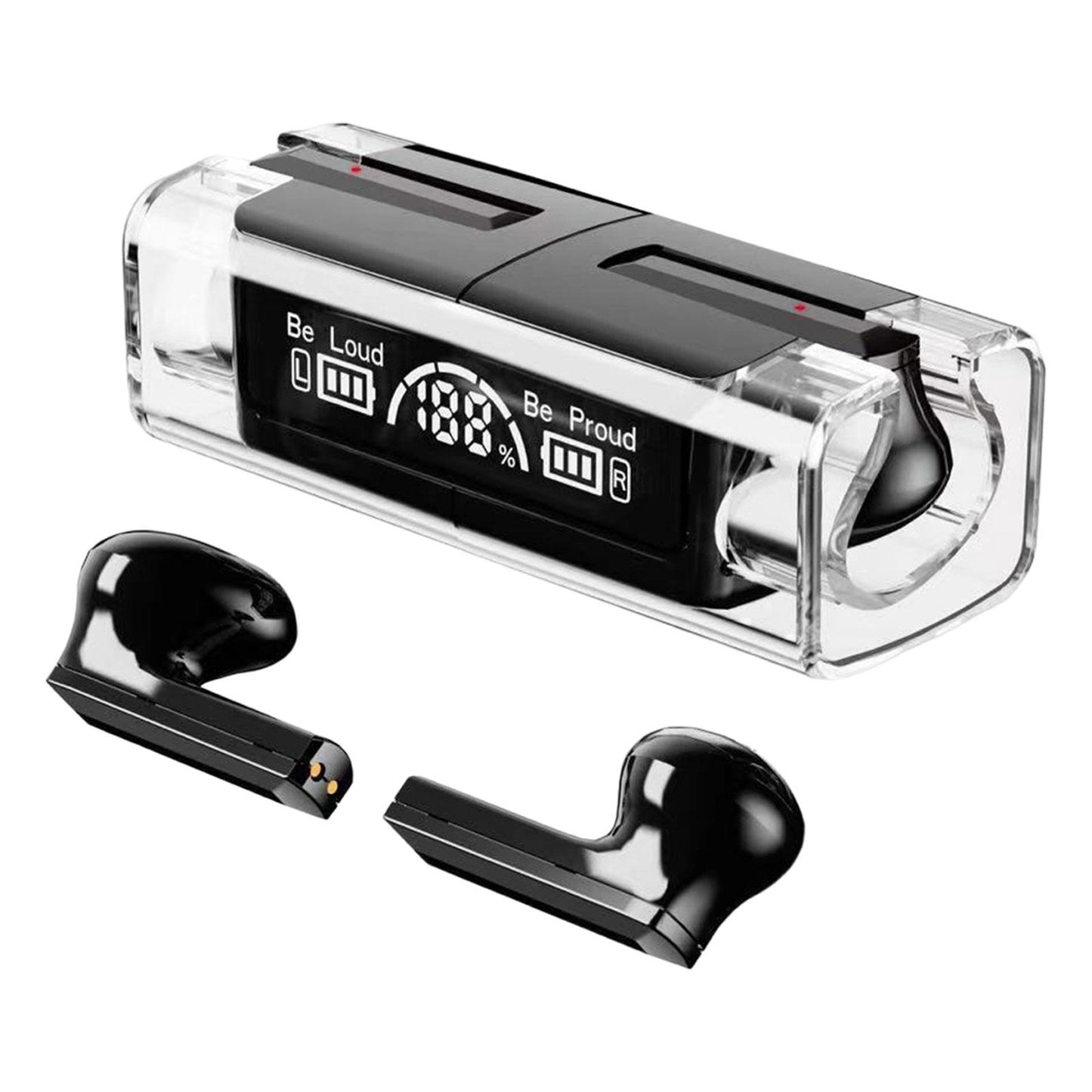 Wireless Earbuds Noise Cancelling V5.3 Headphones for Black