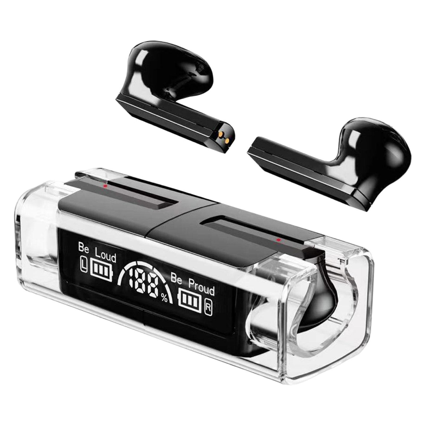 Wireless Earbuds Noise Cancelling V5.3 Headphones for Black