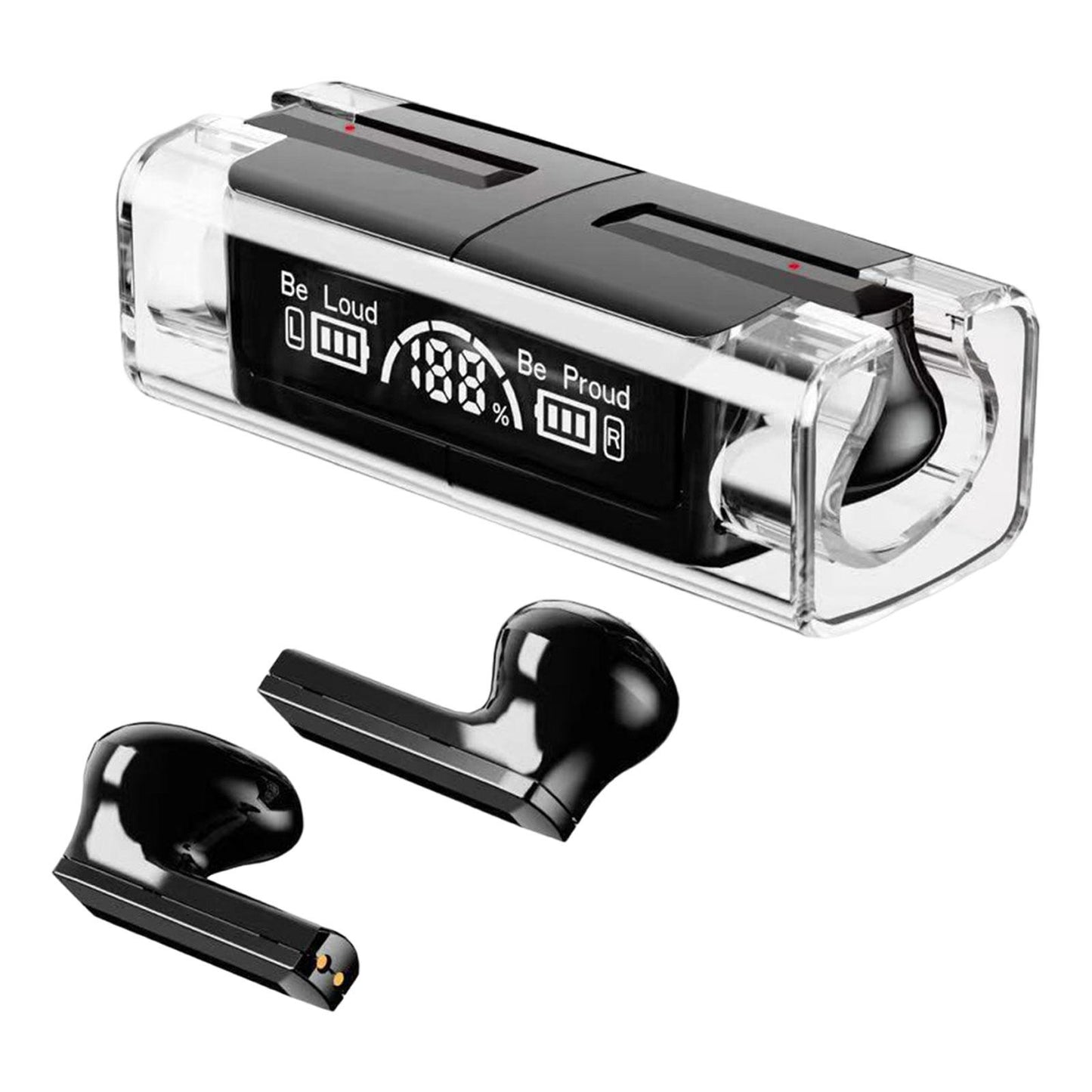 Wireless Earbuds Noise Cancelling V5.3 Headphones for Black