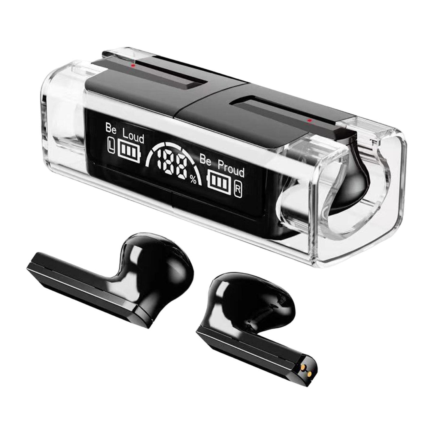 Wireless Earbuds Noise Cancelling V5.3 Headphones for Black