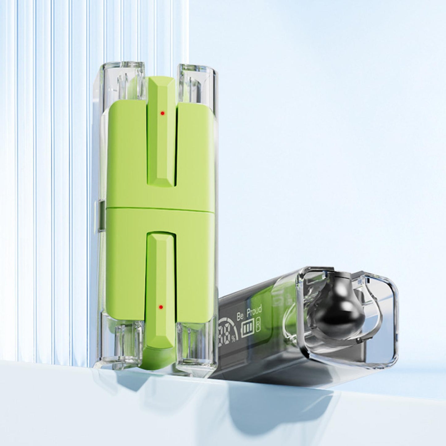 Wireless Earbuds Noise Cancelling V5.3 Headphones for Green