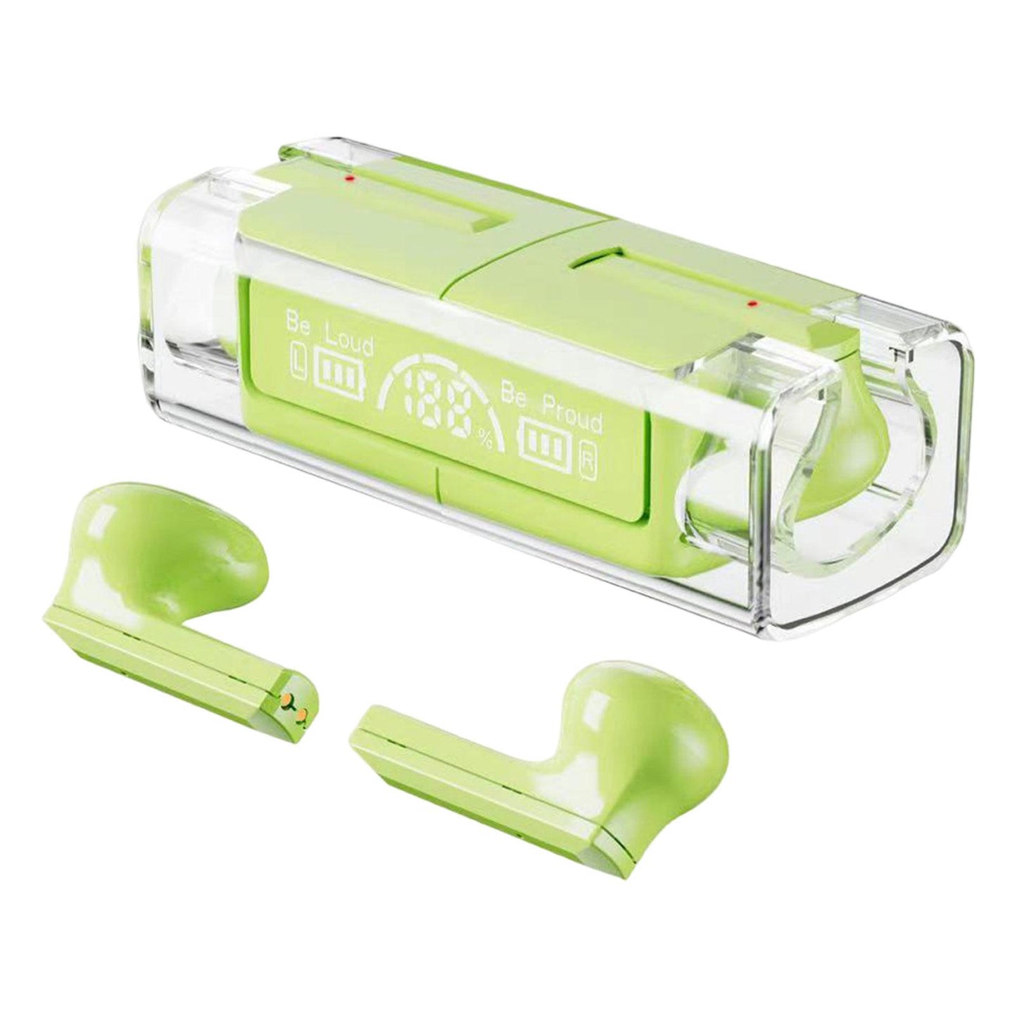 Wireless Earbuds Noise Cancelling V5.3 Headphones for Green