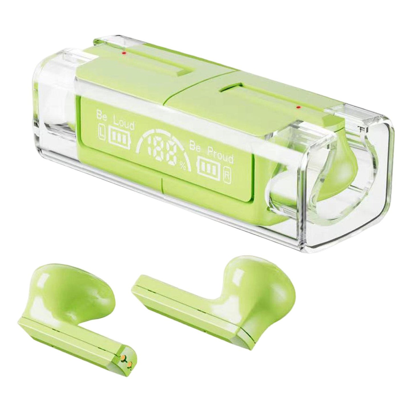 Wireless Earbuds Noise Cancelling V5.3 Headphones for Green