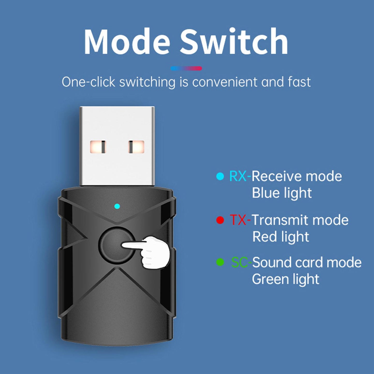 Audio Transmitter Receiver USB for Power Amp TV Home Audio System Car Stereo