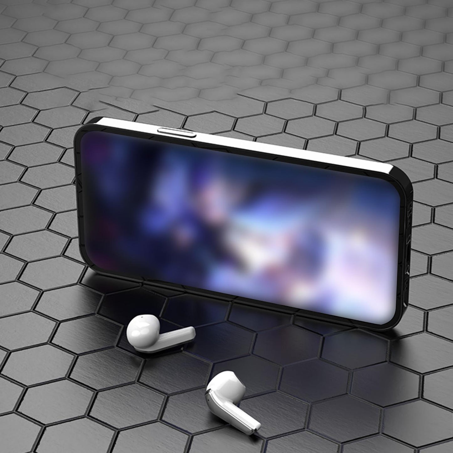 Single Wireless Earphone with Mic Headphone for Outdoor Video Game Music Gym White