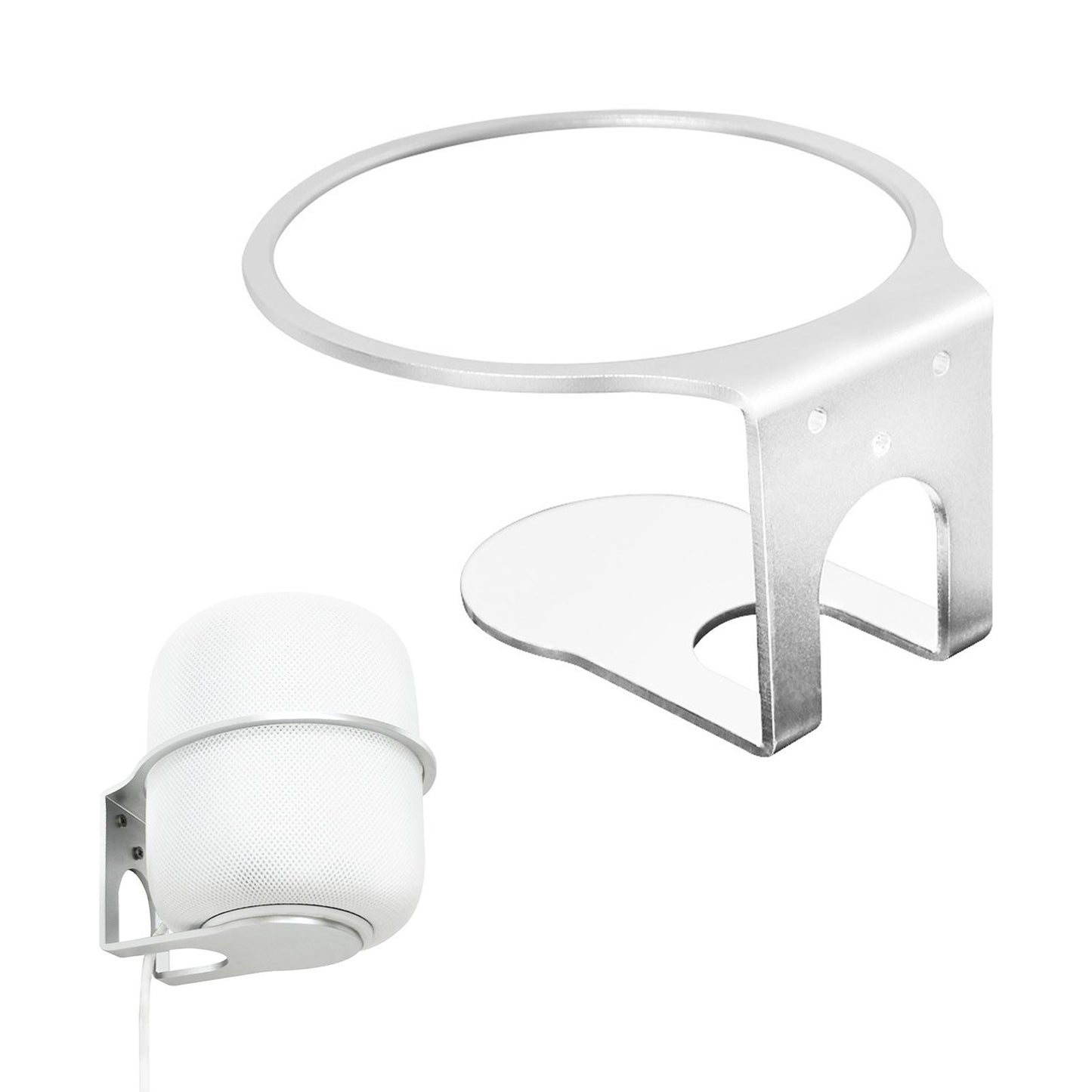 Wall Mount Stand Holder Accessory with Screws Sound Box Bracket for Homepod2 argent