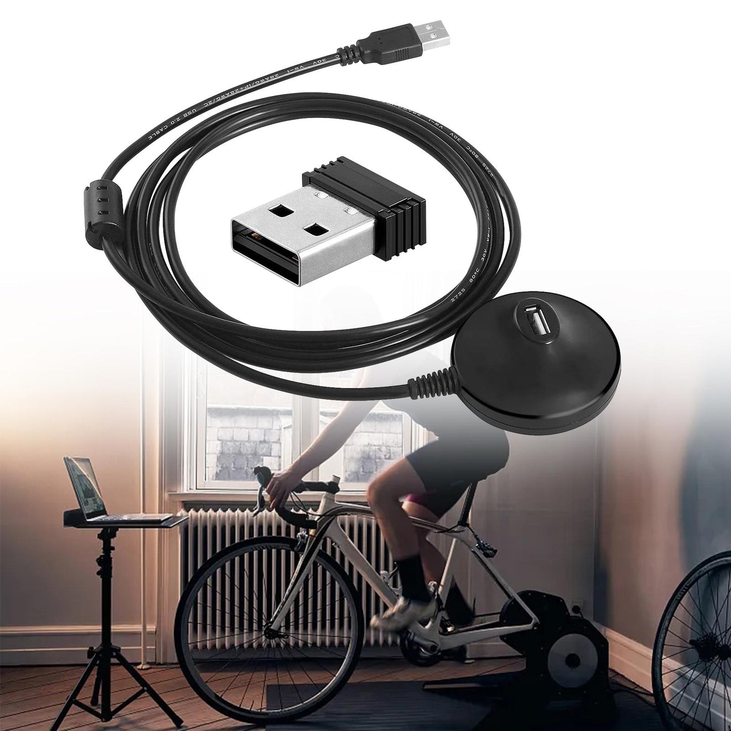 Cycling Training Data Transmission Smart Bike Receiver for Household Workout USB 2.0