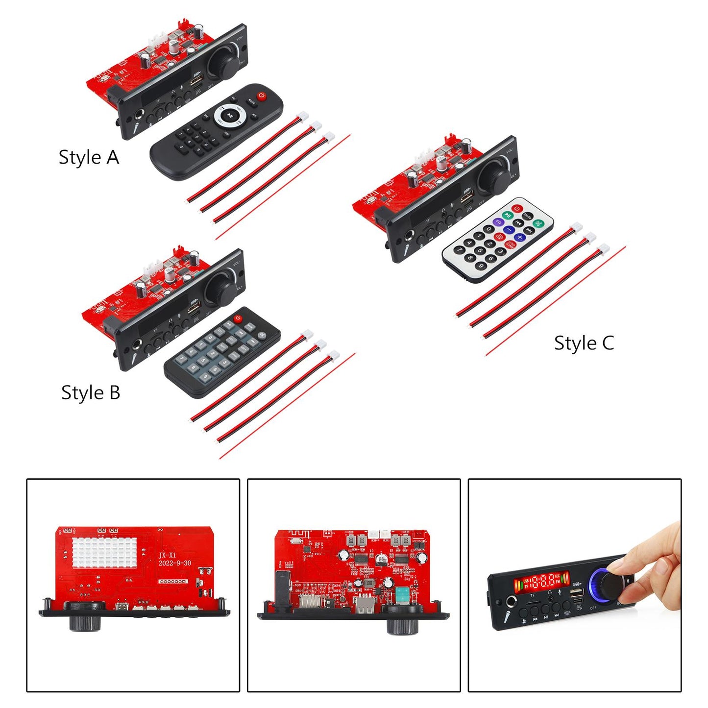 Decoder Board 2x 80W Call Recording TF Radio Remote Control MP3 WAV Flac Ape Style A