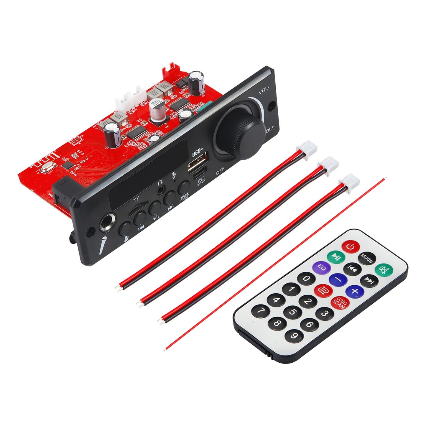 Decoder Board 2x 80W Call Recording TF Radio Remote Control MP3 WAV Flac Ape Style C