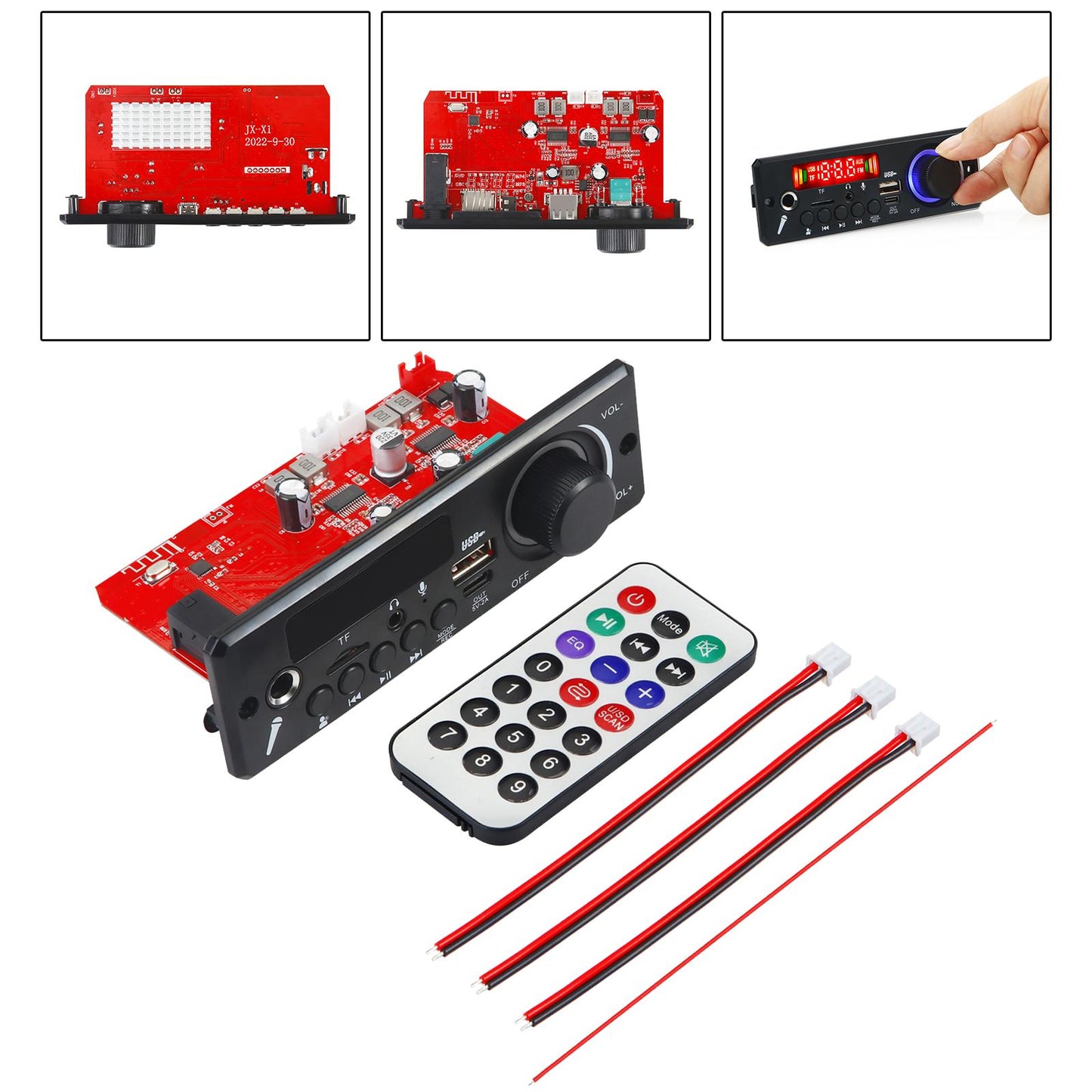 Decoder Board 2x 80W Call Recording TF Radio Remote Control MP3 WAV Flac Ape Style C