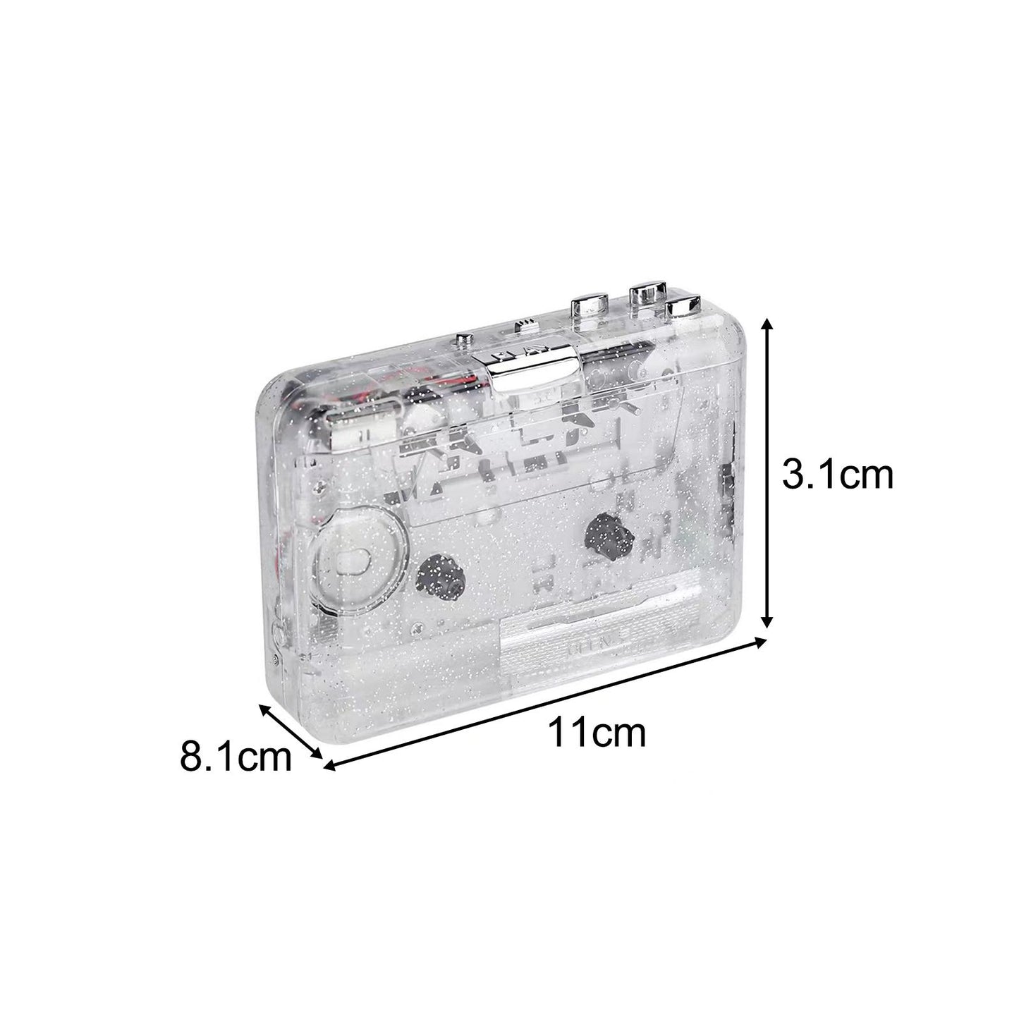 Personal Portable Radio Cassette Player Compact Vintage Cassette Tape Player