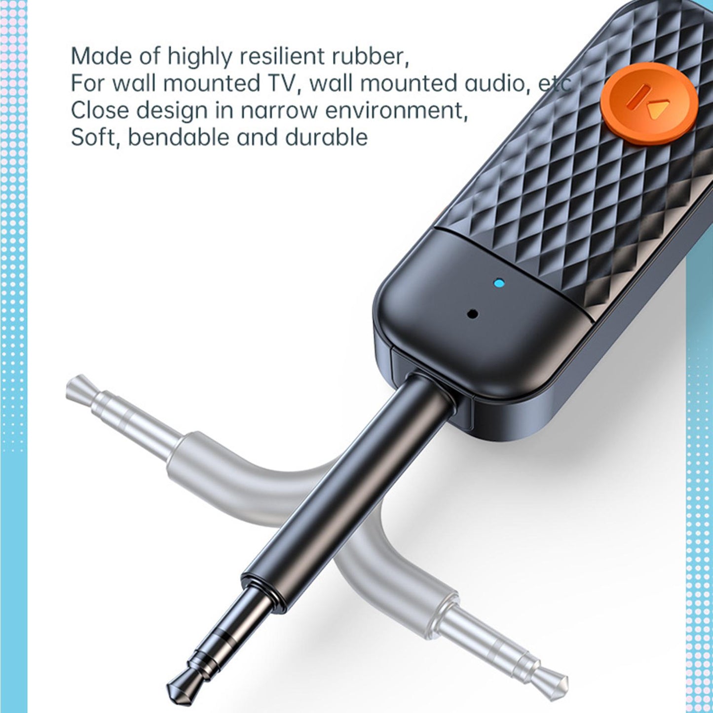 Wireless Car TV AUX Audio Adapter Bluetooth Transmitter and Receiver Compact