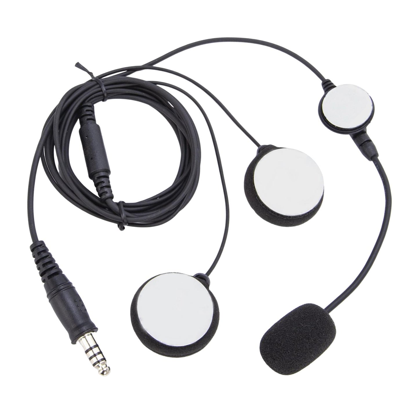 Black Motorcycle Helmet Radio Headset Microphone Durable for 3207 UV5R UV5RA