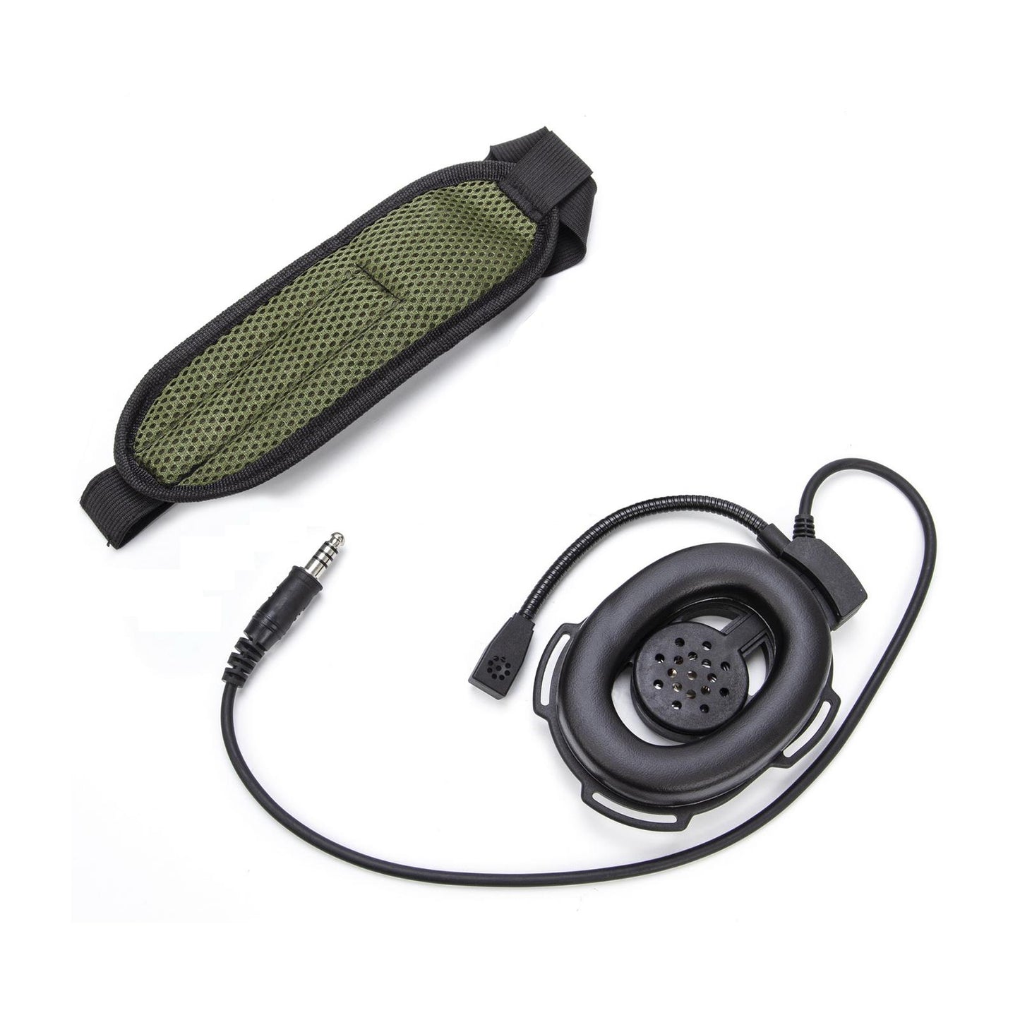 Radio Headset Portable Noise Canceling Headset for Accessories Replace Parts black